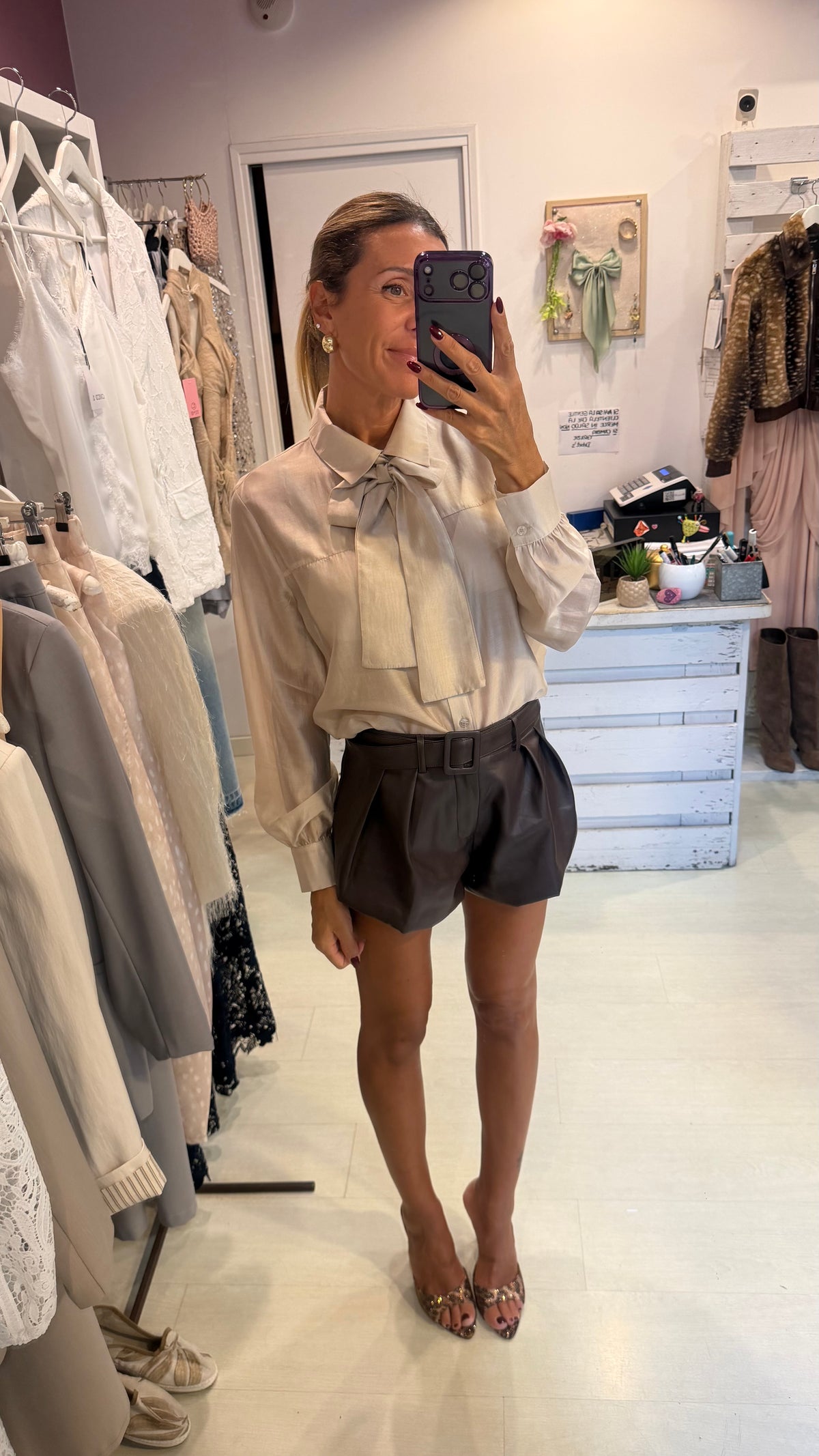 Camicia fiocco nude