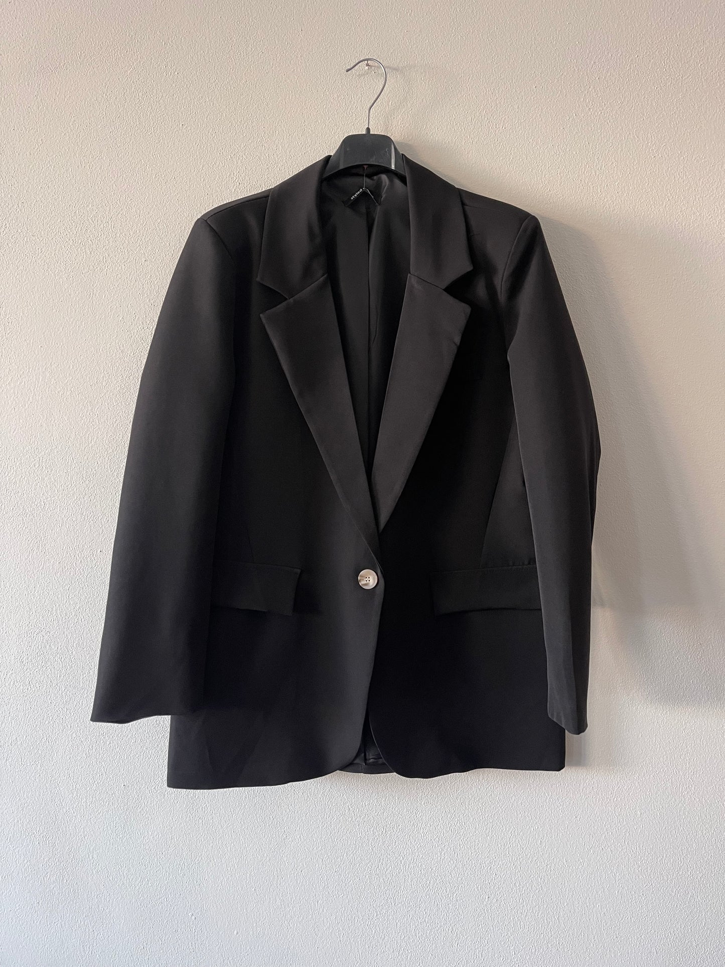 Blazer over bottone a contrasto
