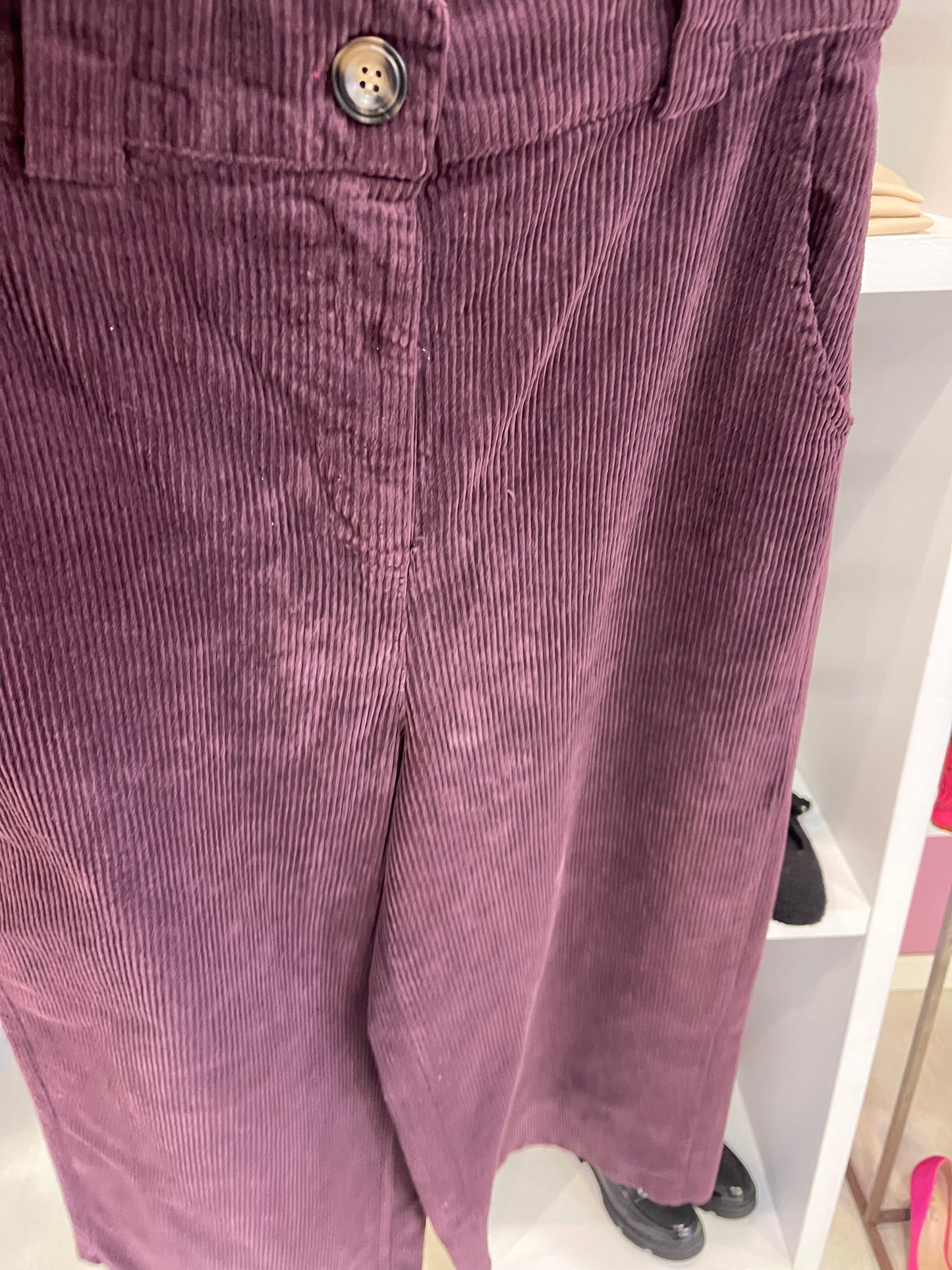 Baggy velvet trousers