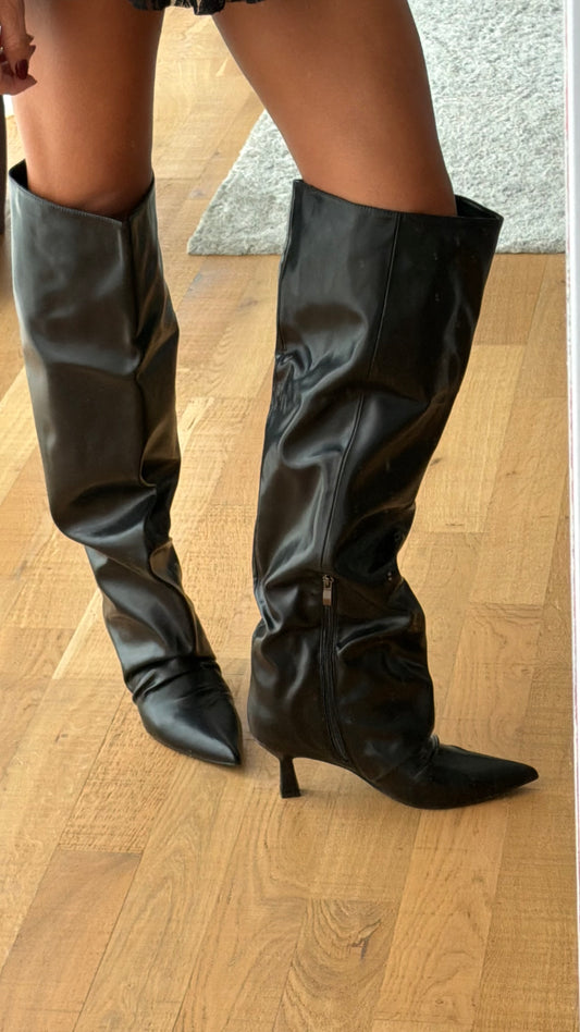 Stivale nero cuissardes