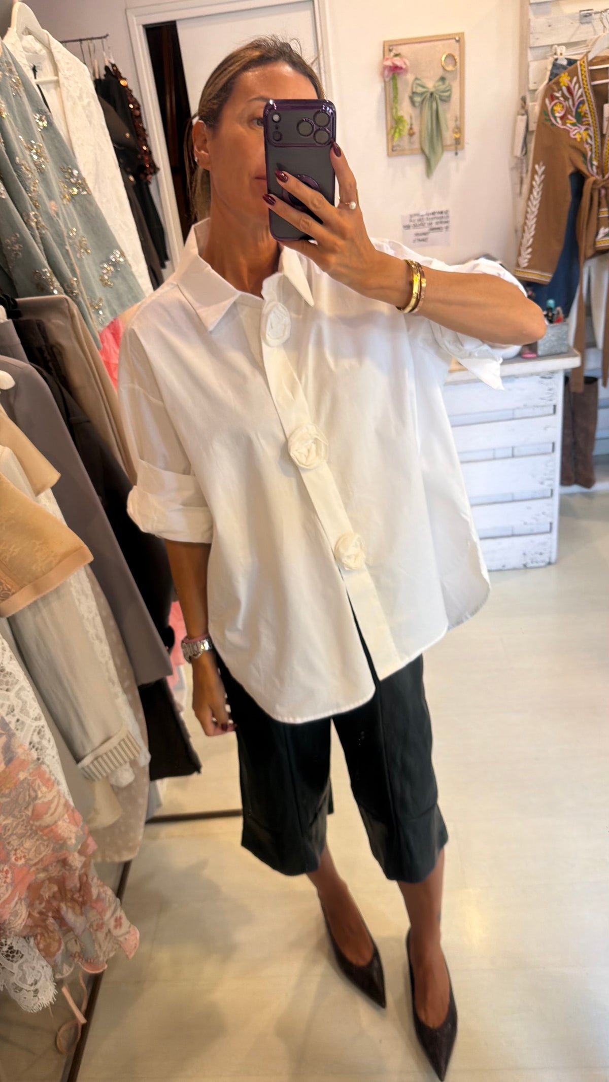 Camicia bianca cotone