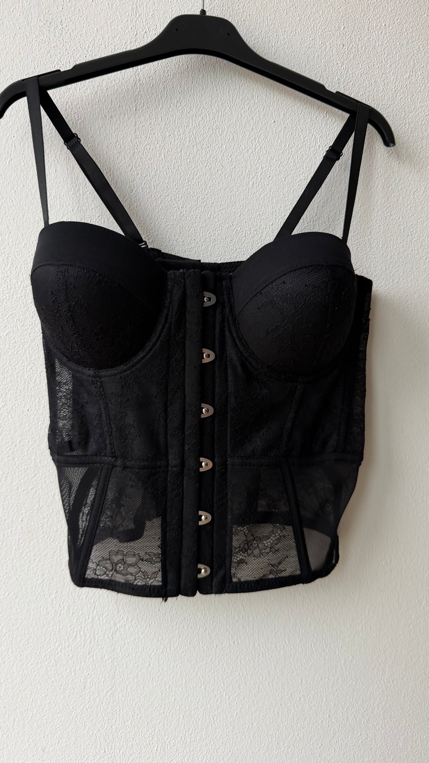Bustier nero pizzo