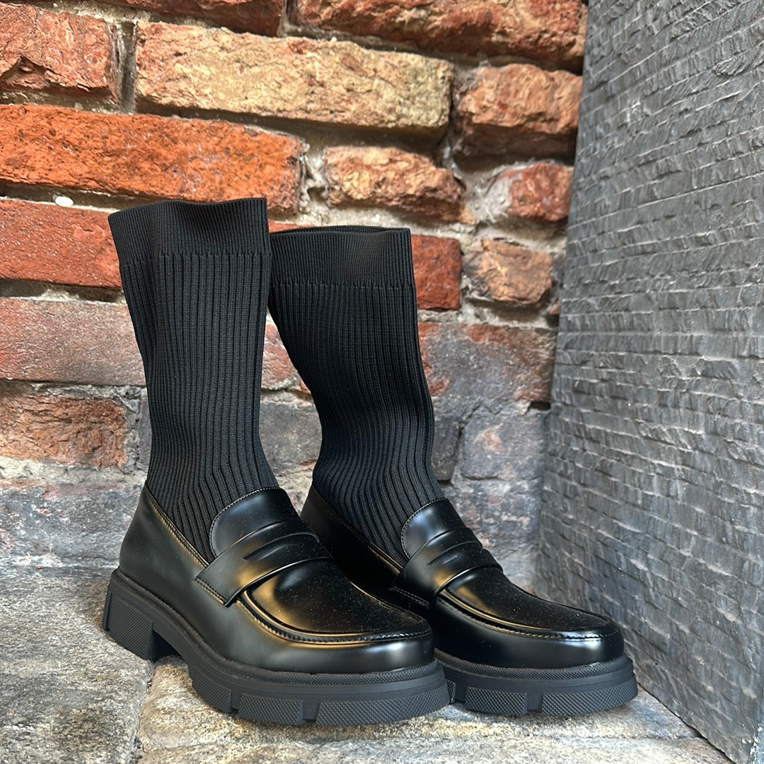 Mocassino con calzino
