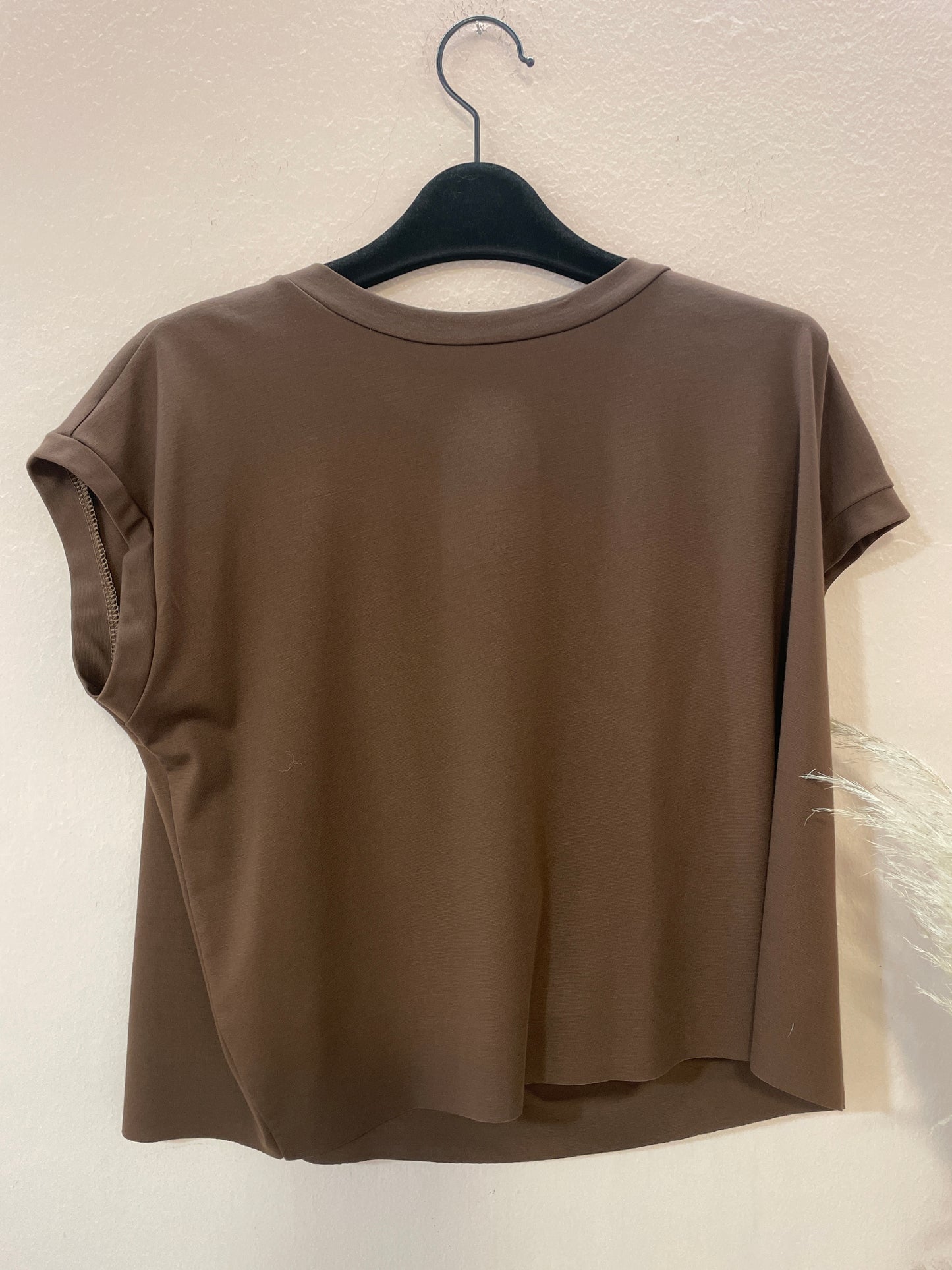 Maglia crop viscosa