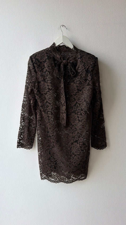 Abito lace fiocco