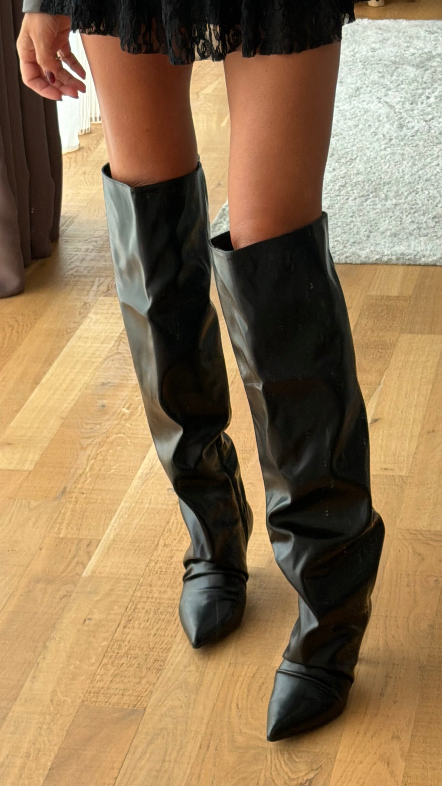 Stivale nero cuissardes