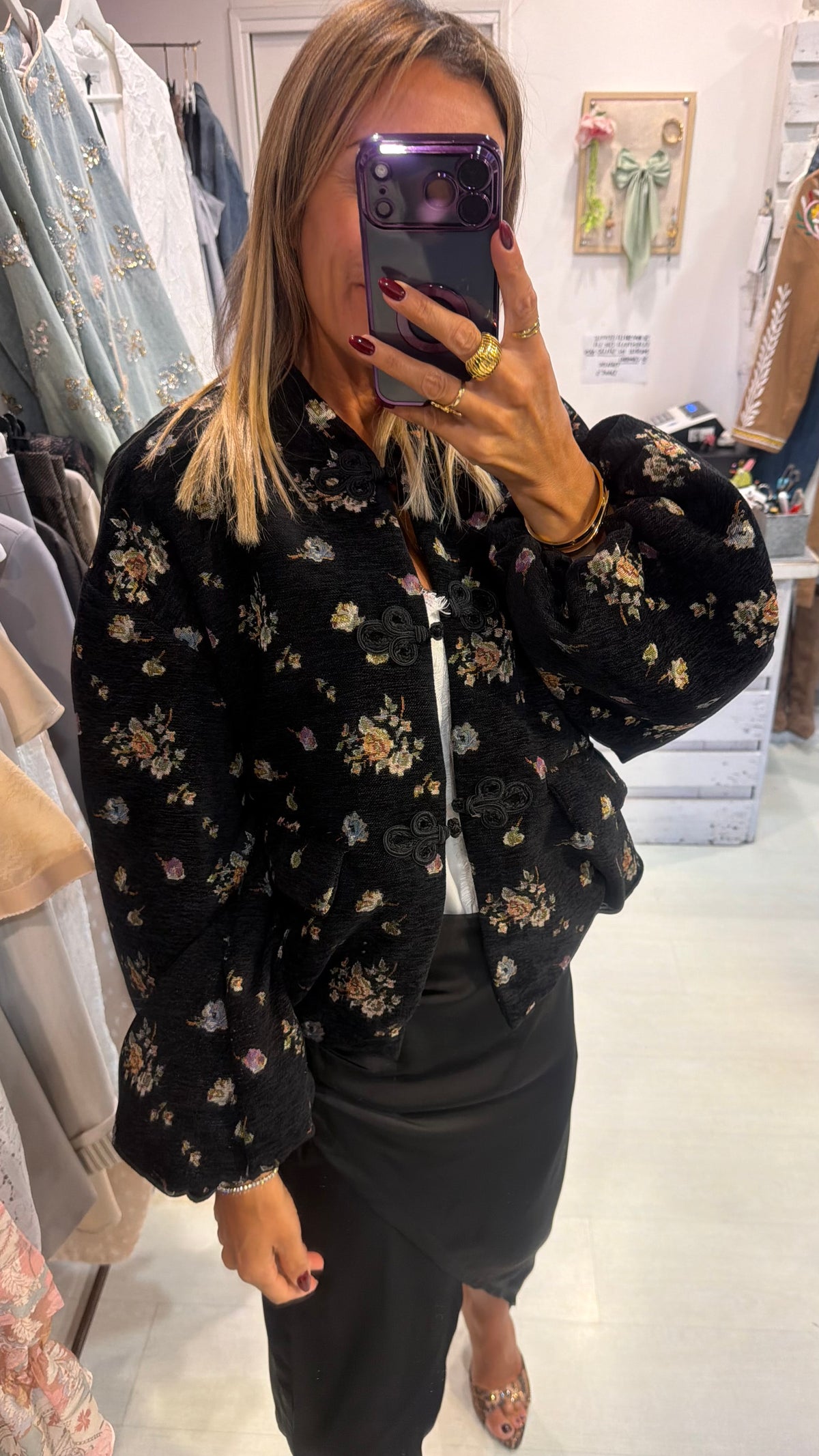 Bomber velluto Shangai