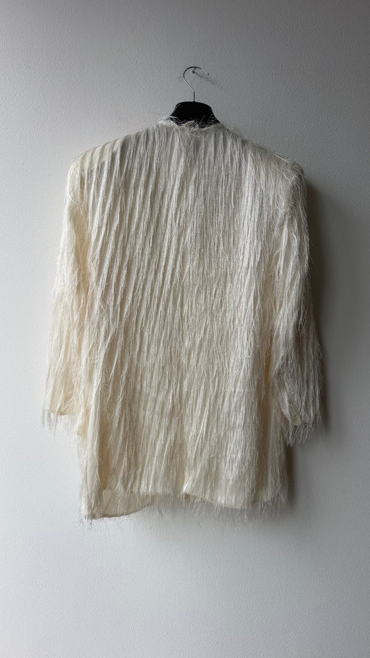 Giacca cardigan frange