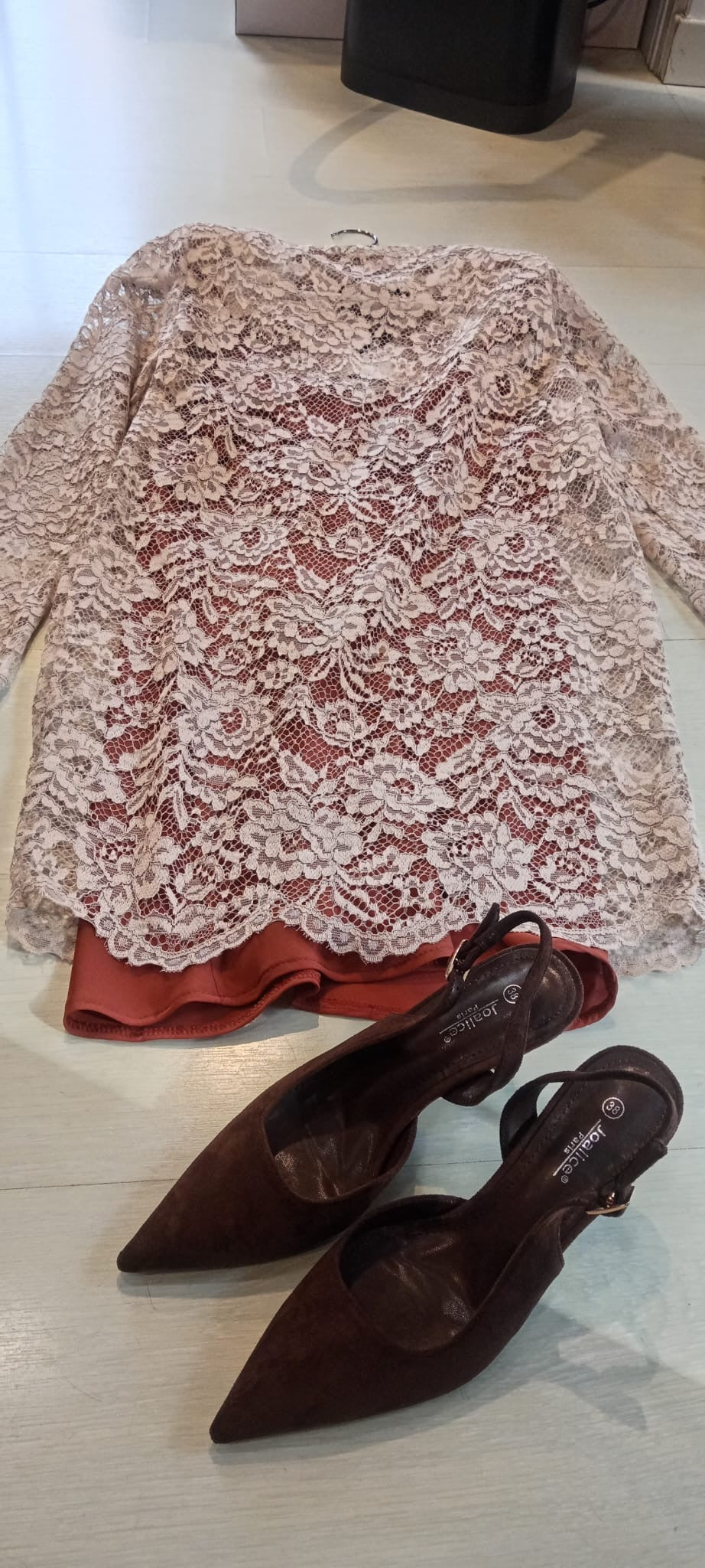 Abito lace fiocco