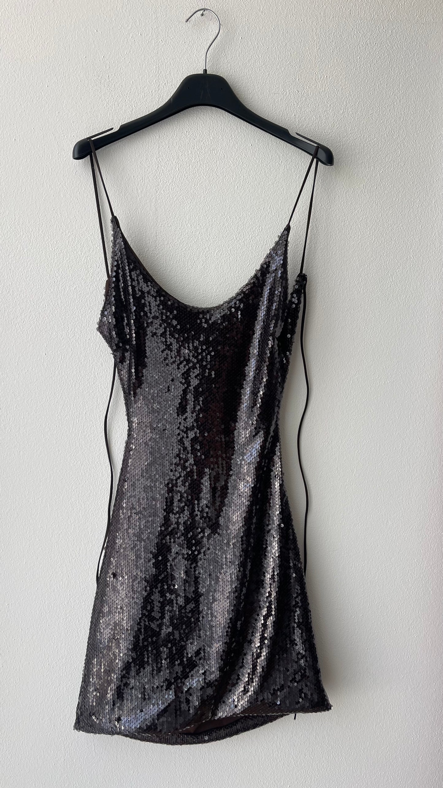 Abito paillettes brown