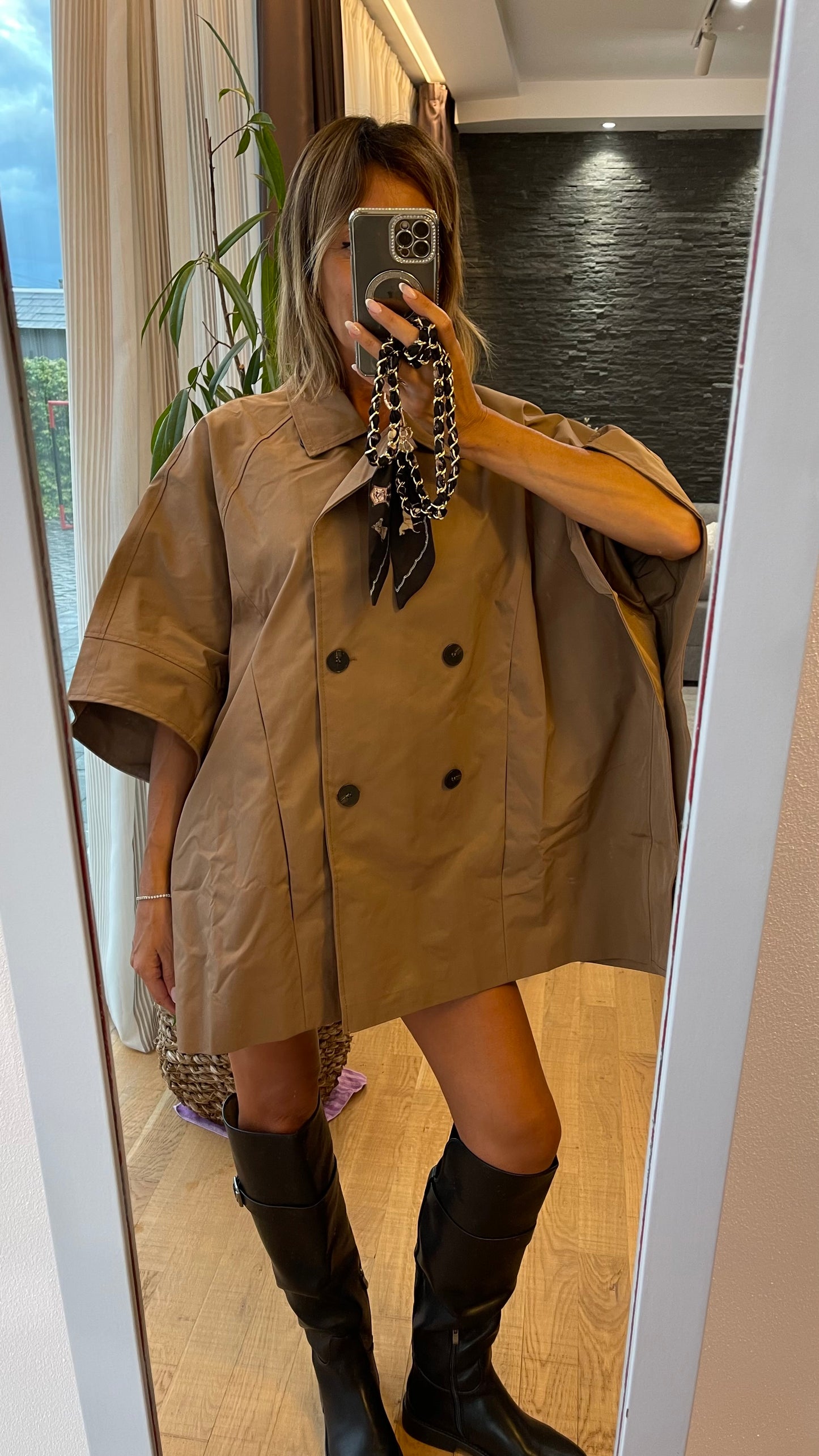 Trench poncho