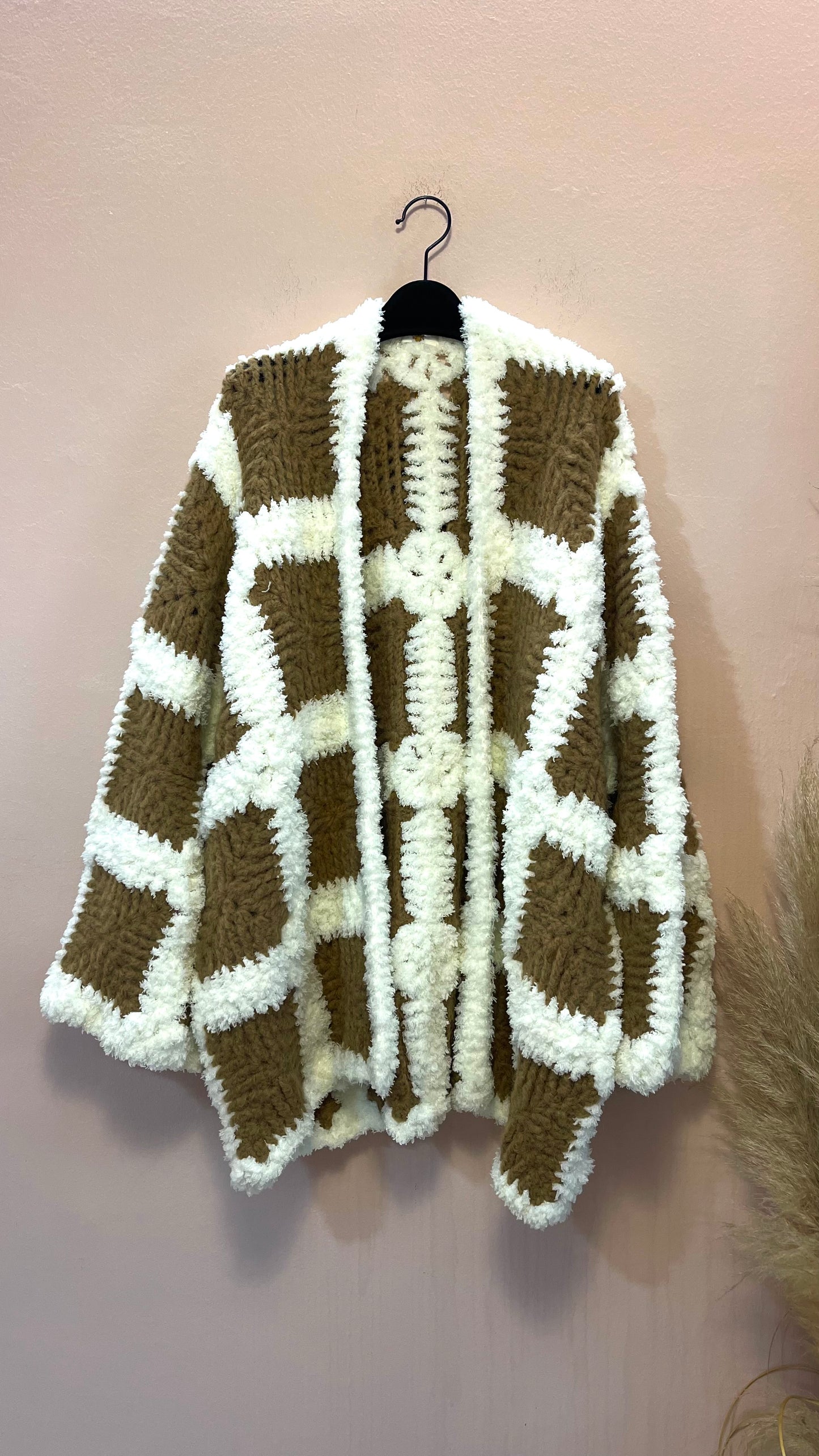 Cardigan quadri