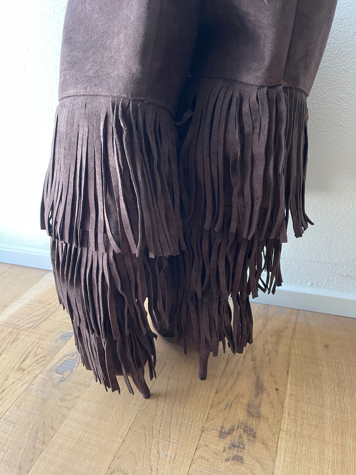 Stivale brown frange