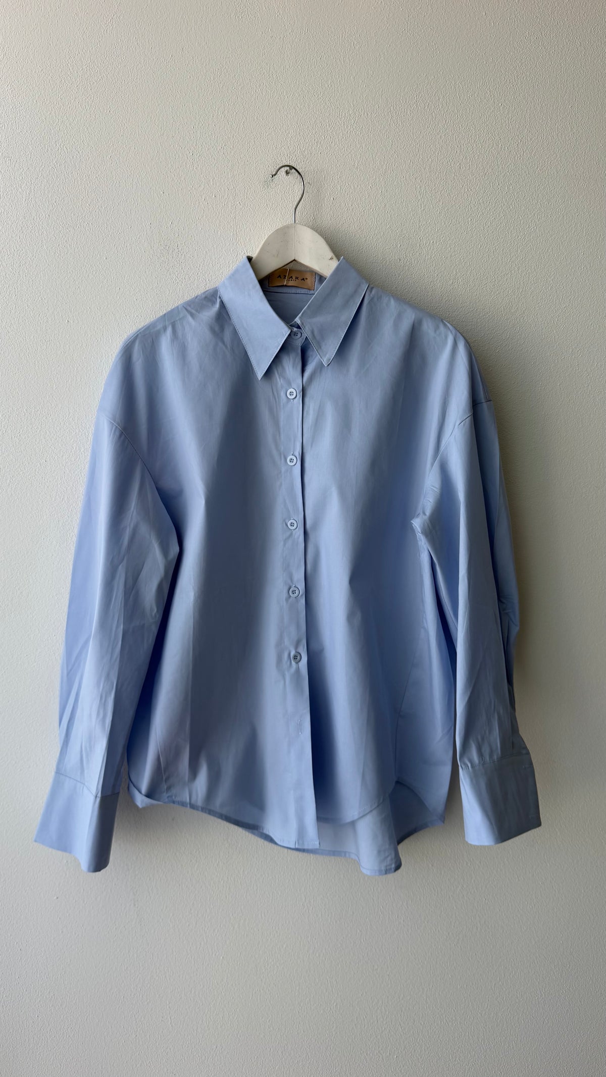 Camicia azzurra cotone