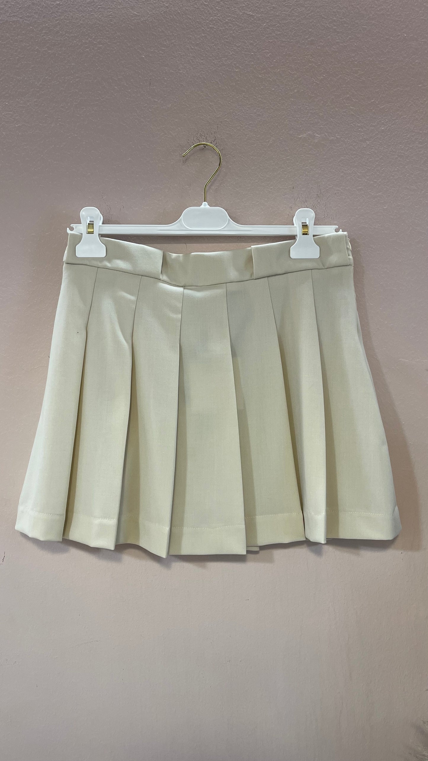 Gonna plisse tessuto liscio