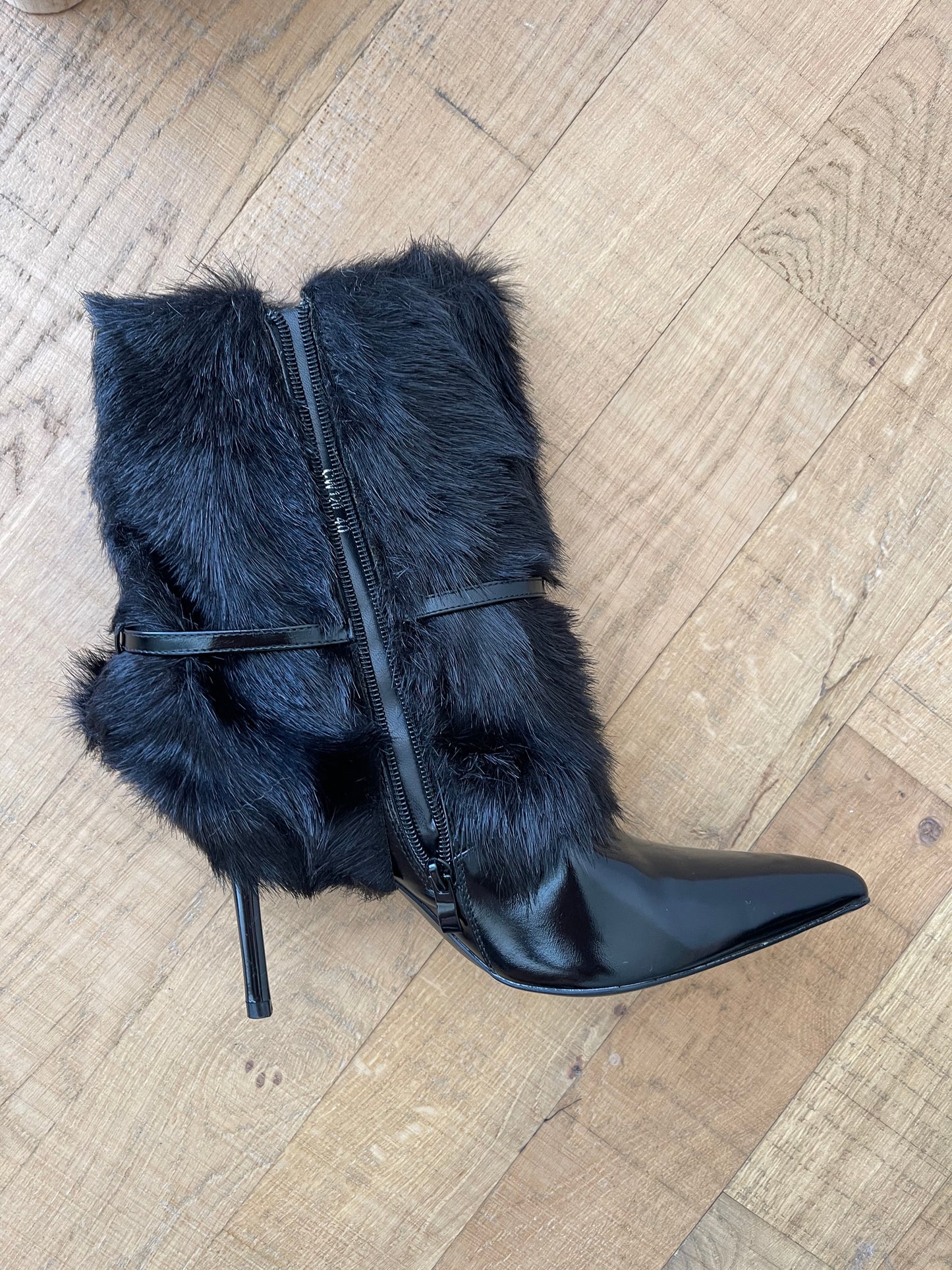 Stivaletto eco pelliccia