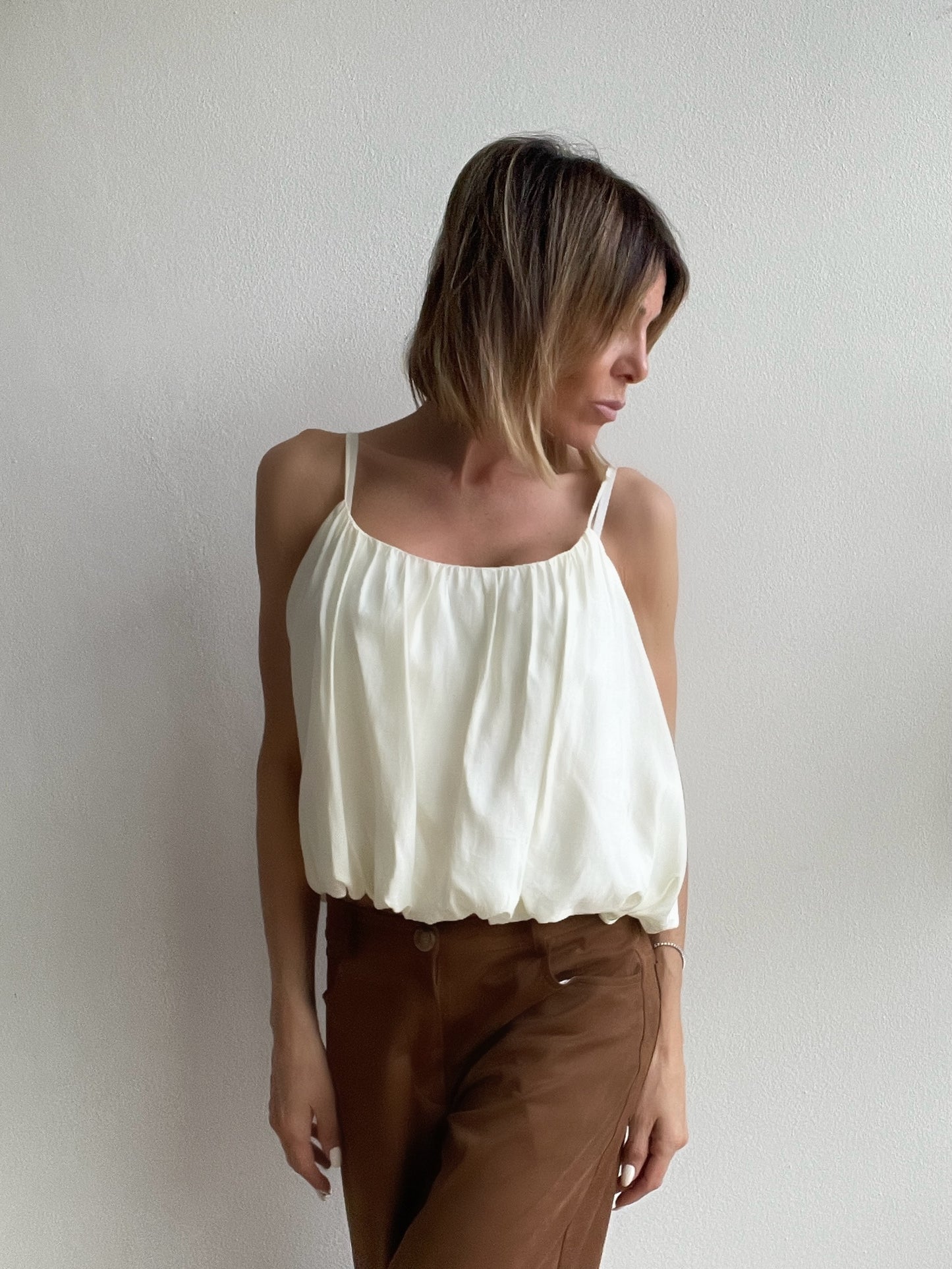 Top spallina sottile