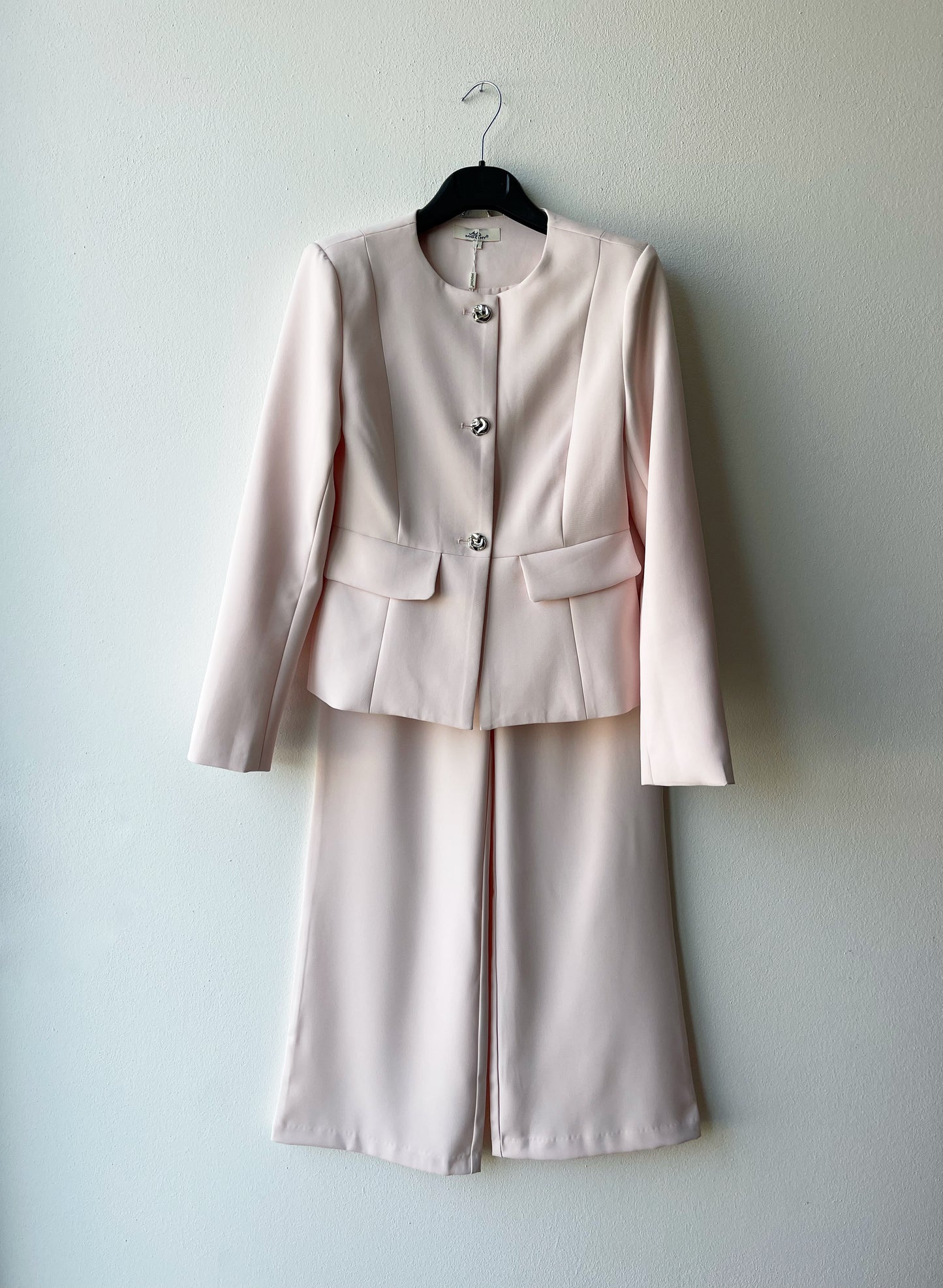 Powder pink suit