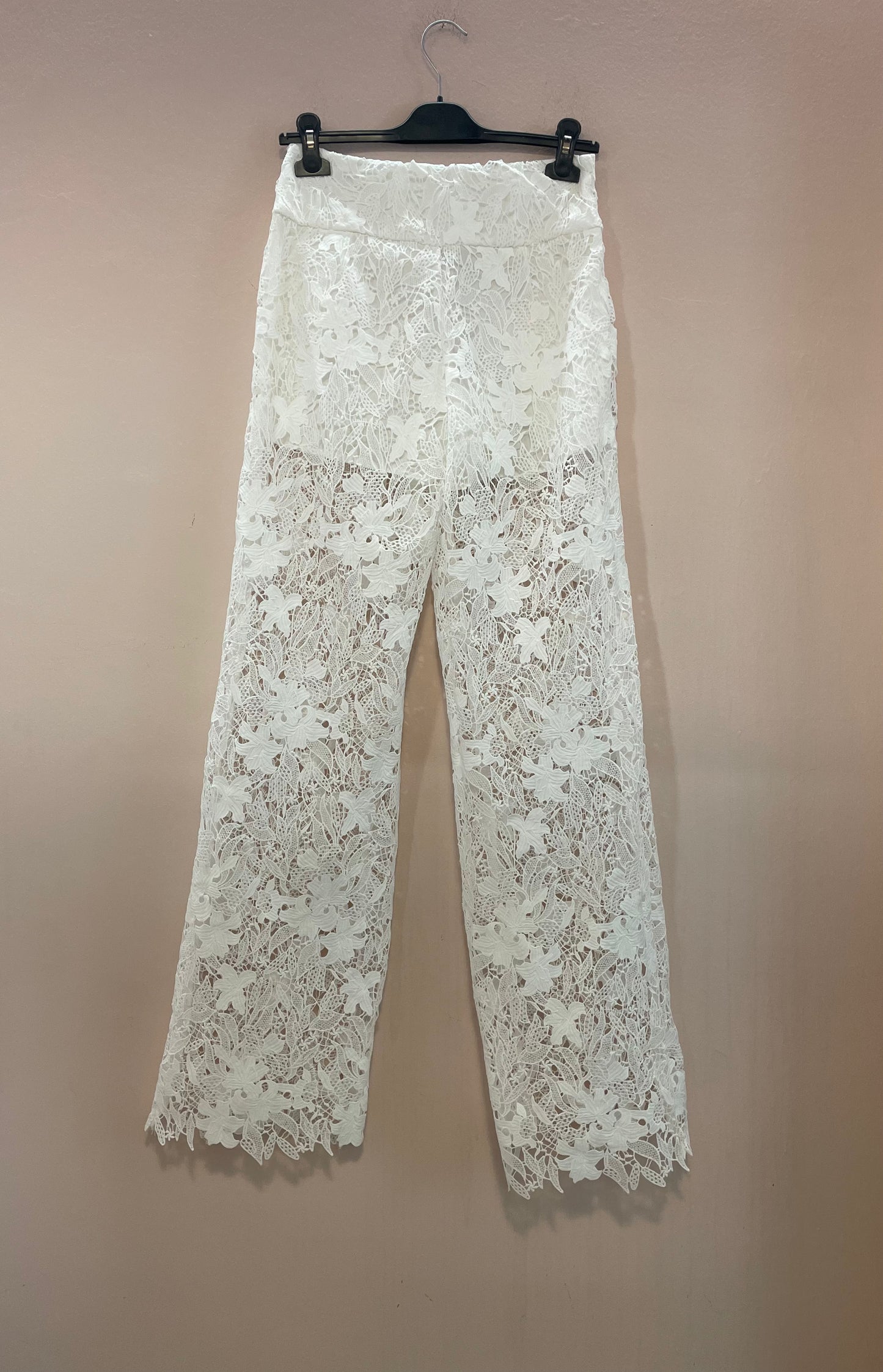 Pantalone pizzo white