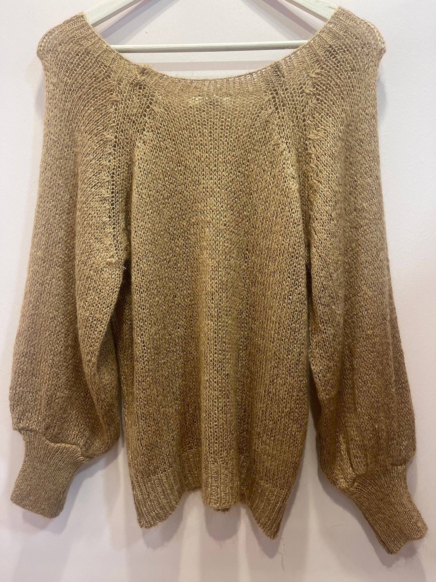 Sequined mohair sweater