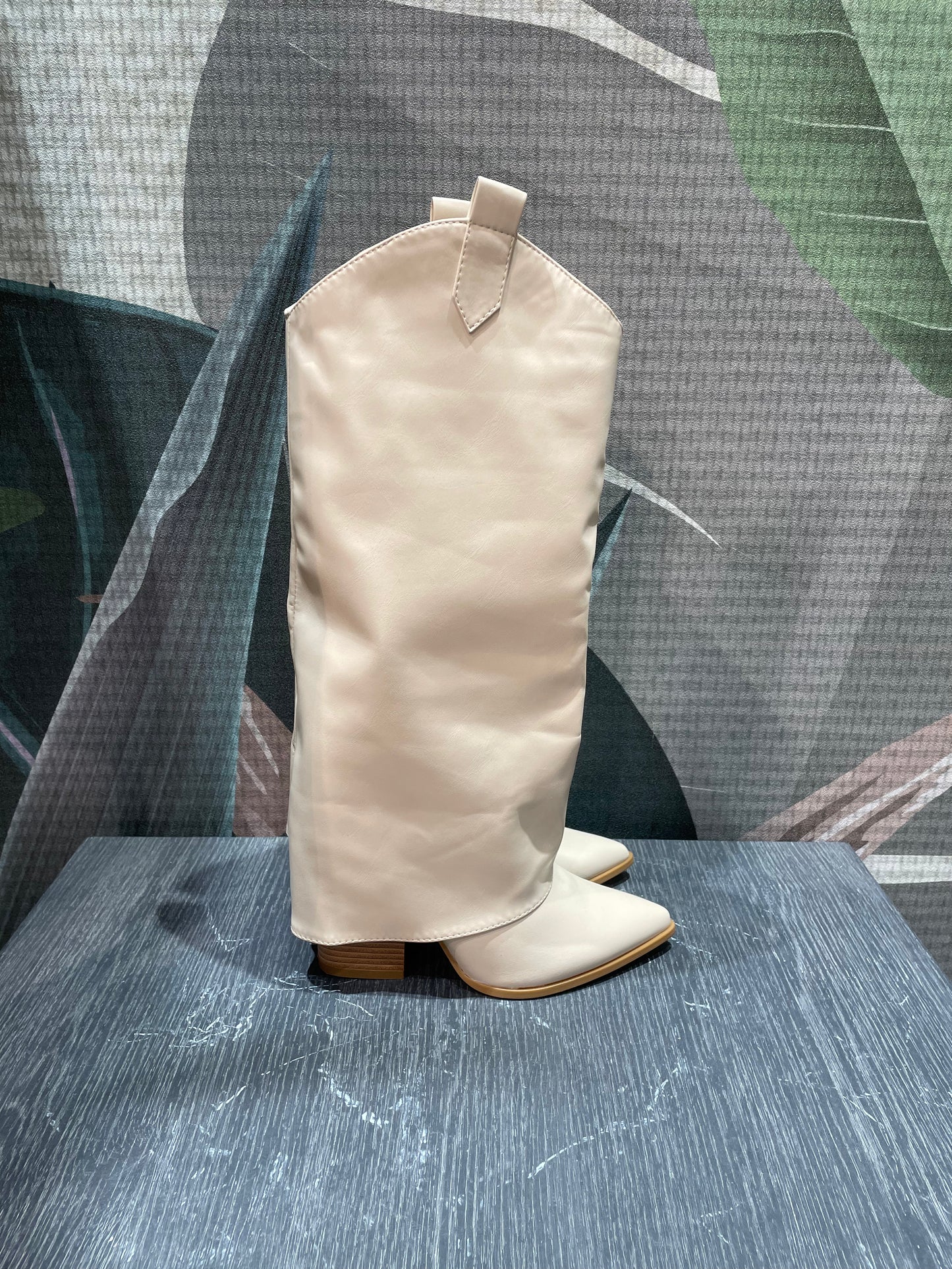 Stivale texano panna