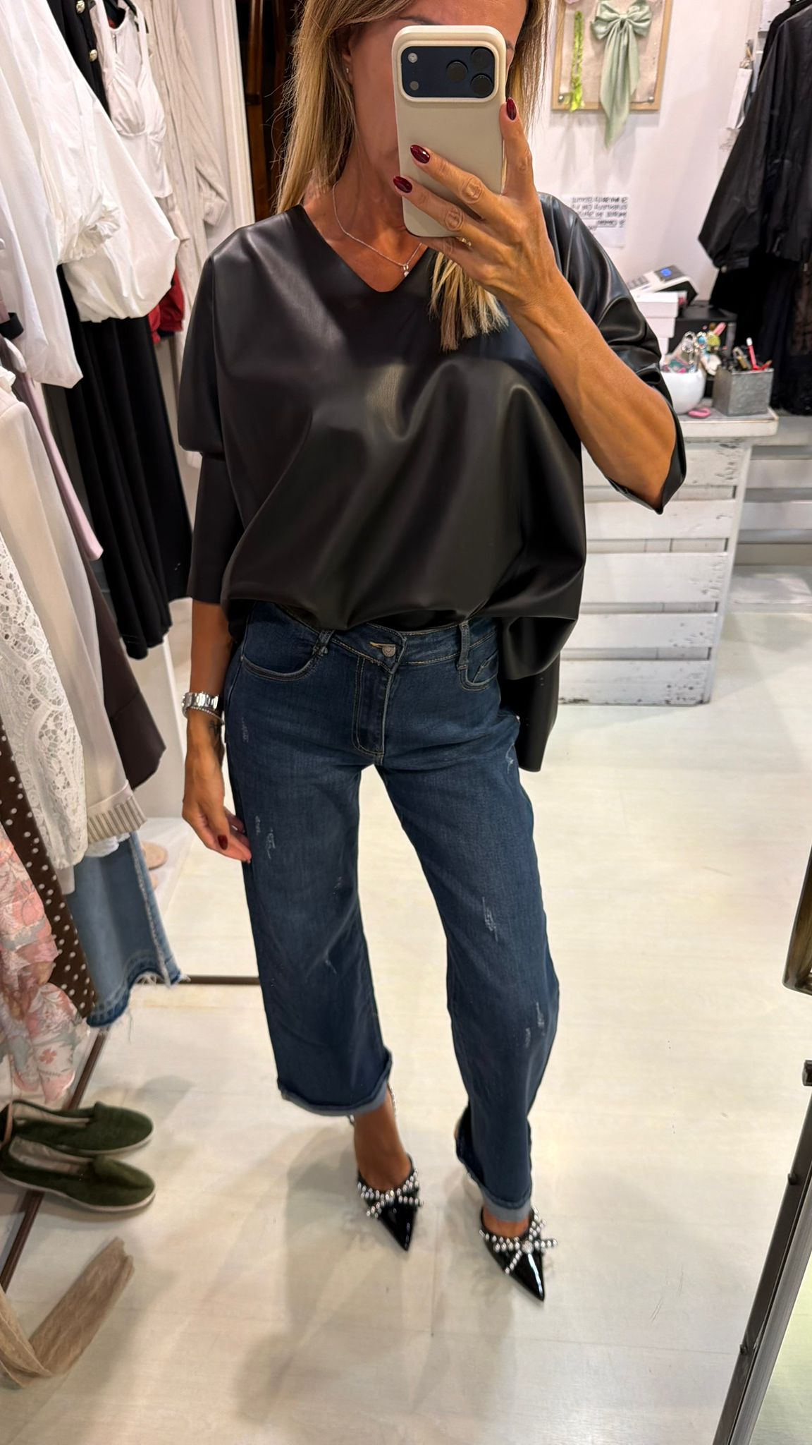 Jeans Straight denim scuro