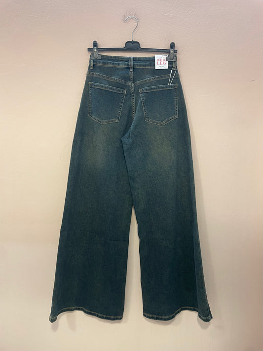 Jeans Wide Leg scuro