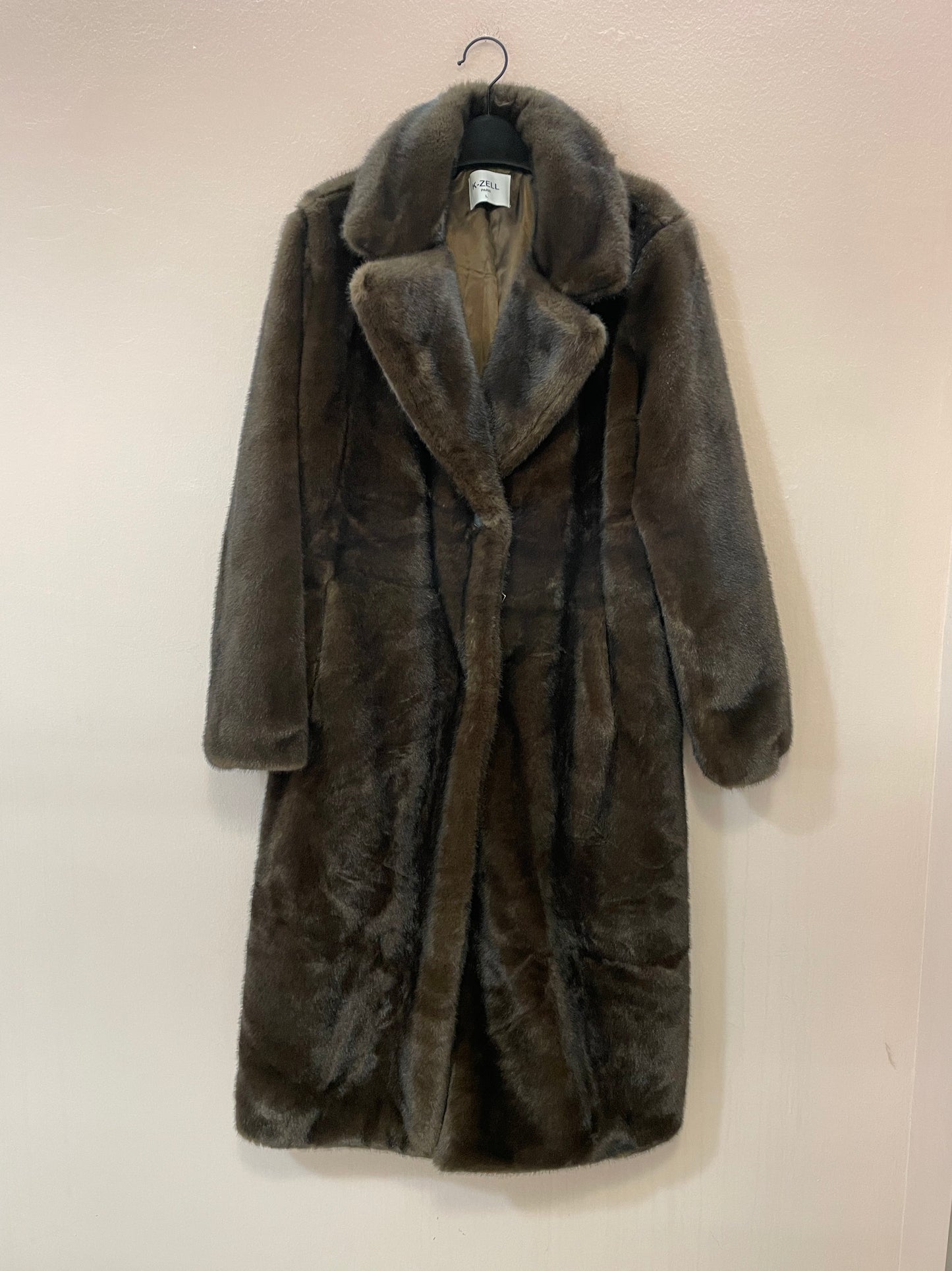 Cappotto lungo eco visone