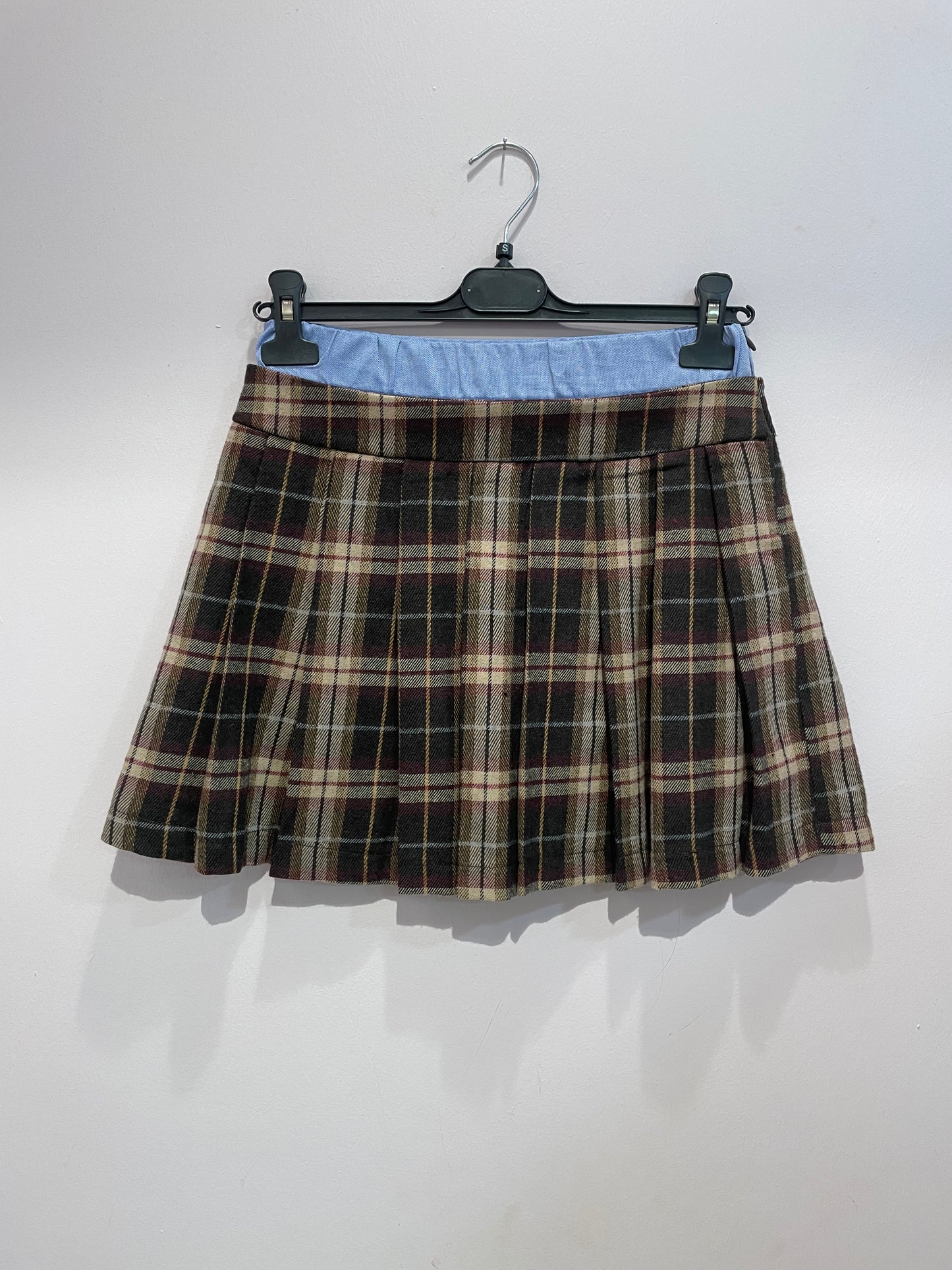 Gonna pieghe Tartan