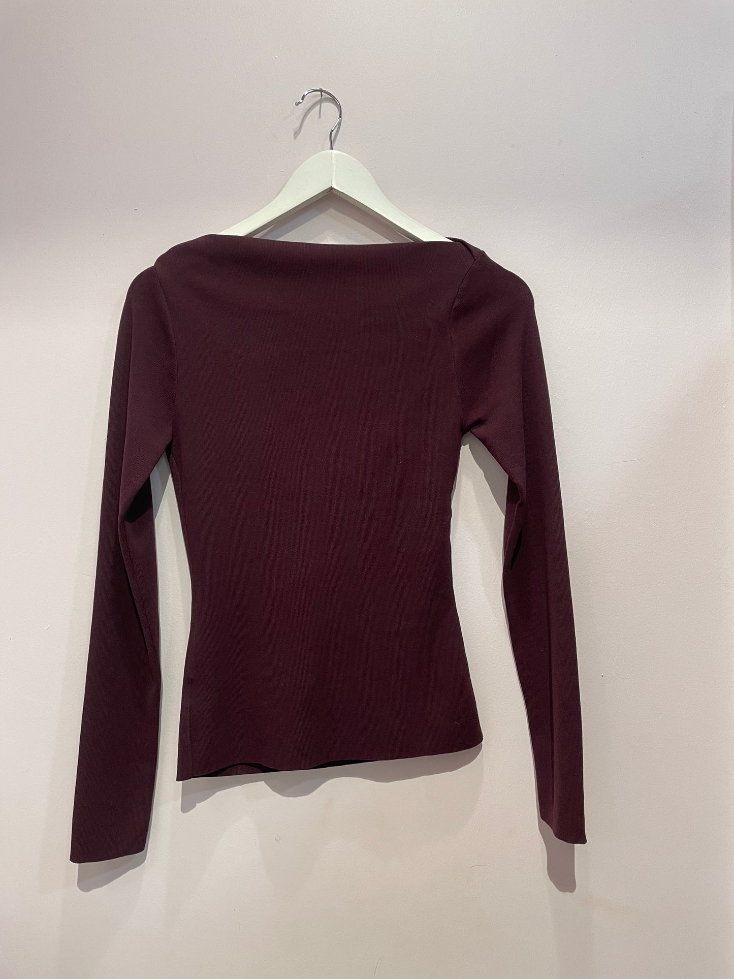 Maglia stretch bordeaux