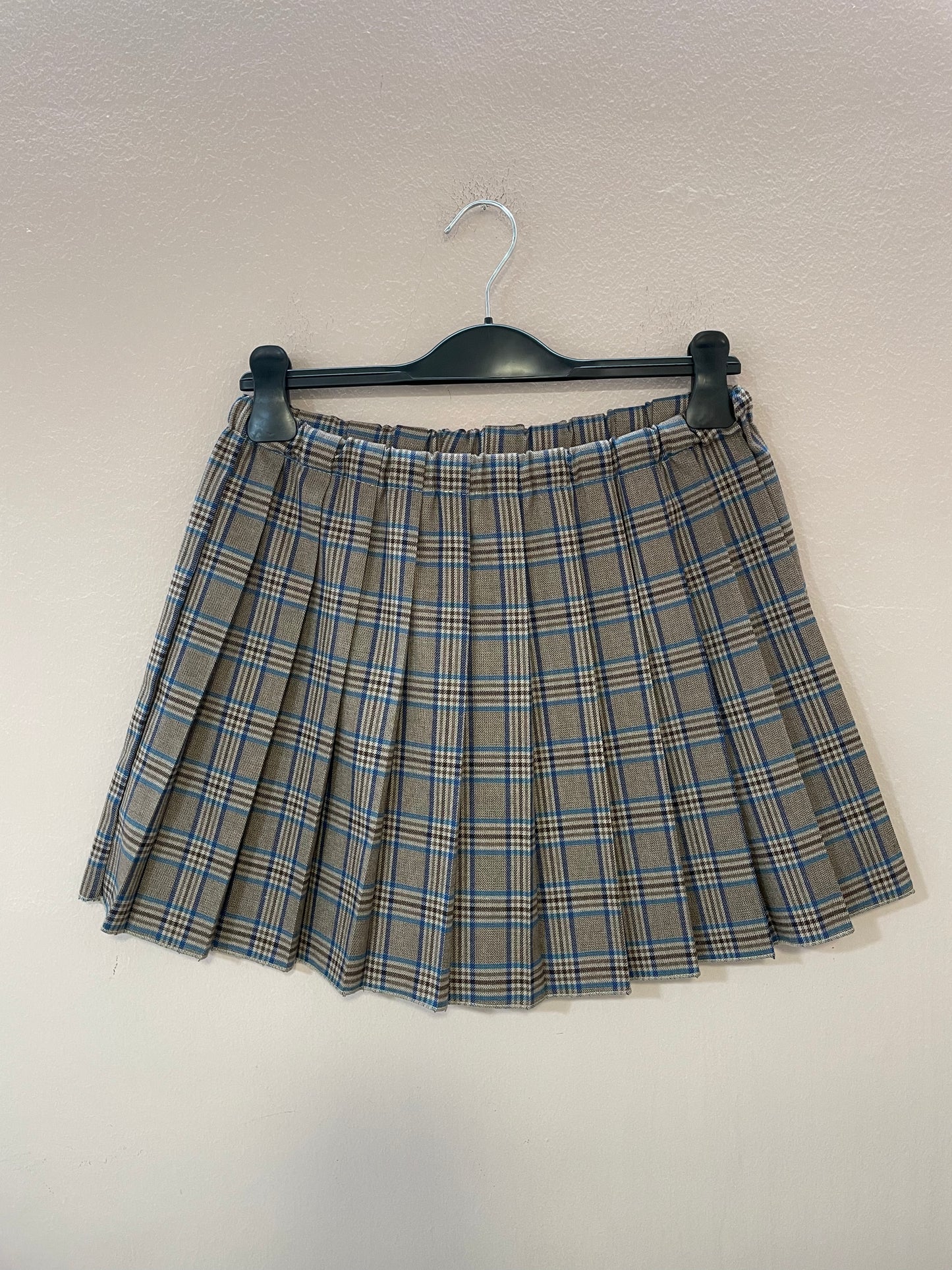 Gonna a pieghe Tartan