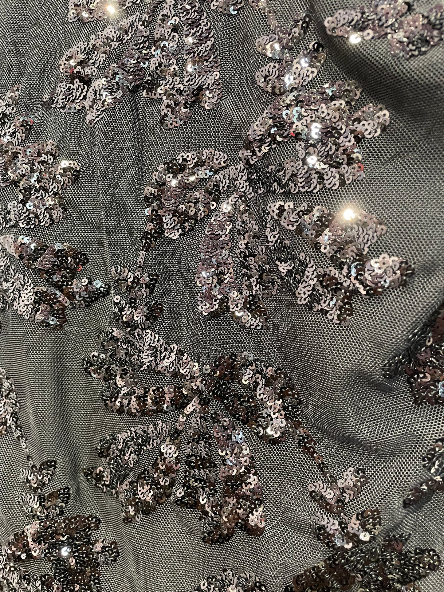 Body paillettes scollo quadrato