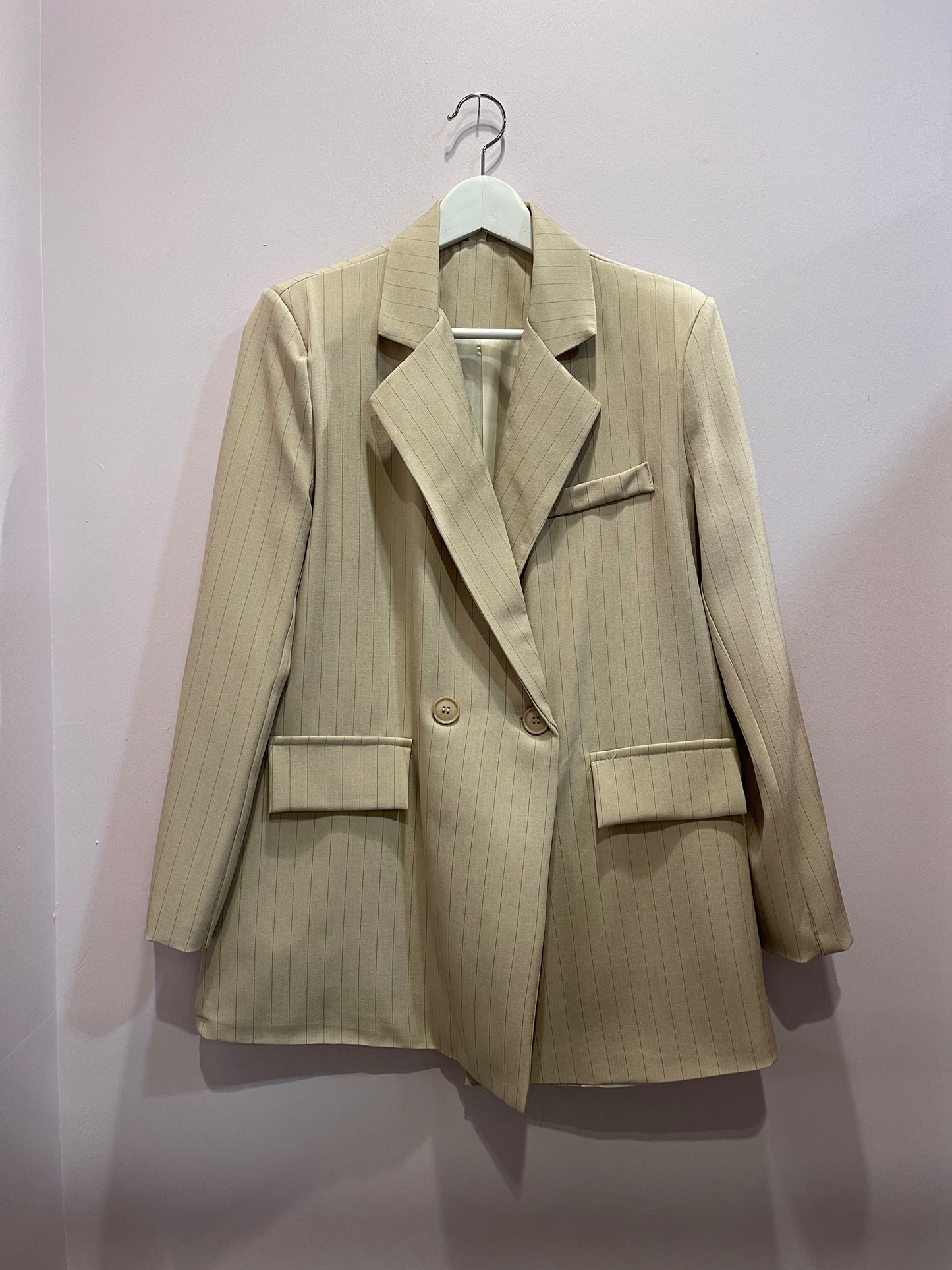 Pinstriped suit