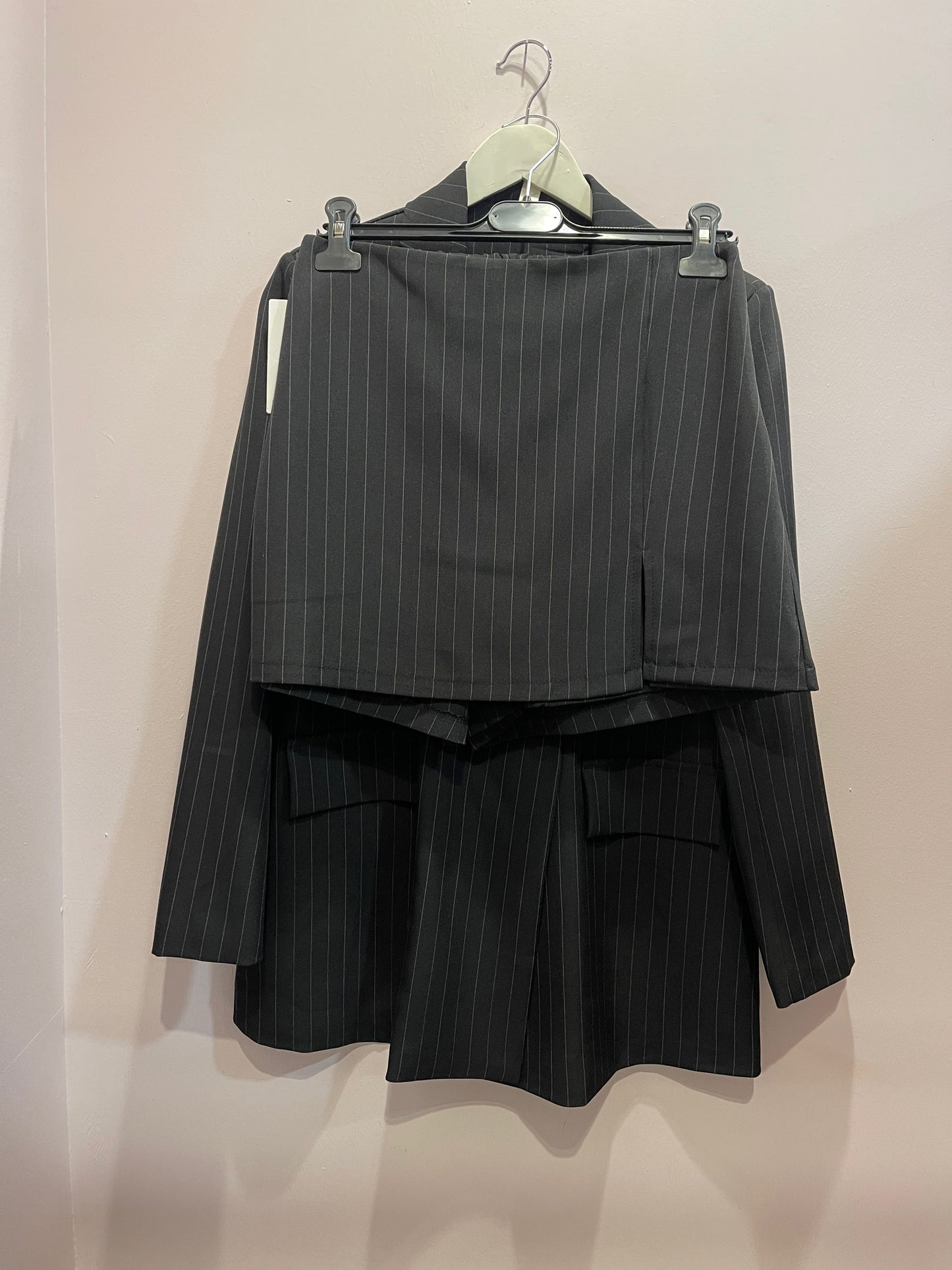 Pinstriped suit