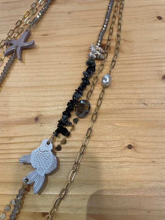 Collana Black & Gold