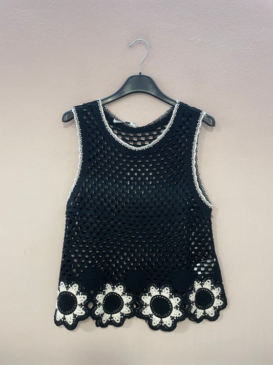 Top canotta crochet