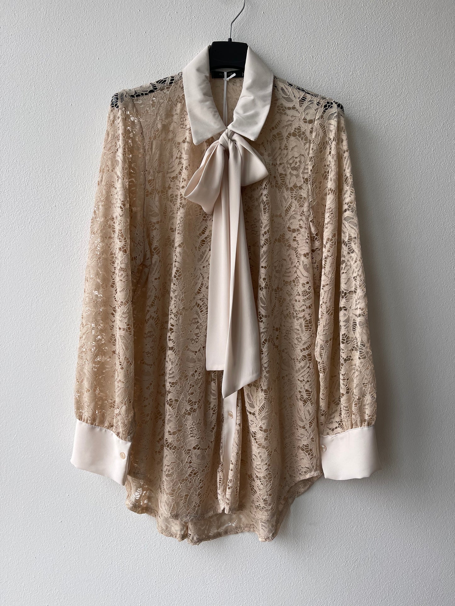 Beige lace shirt