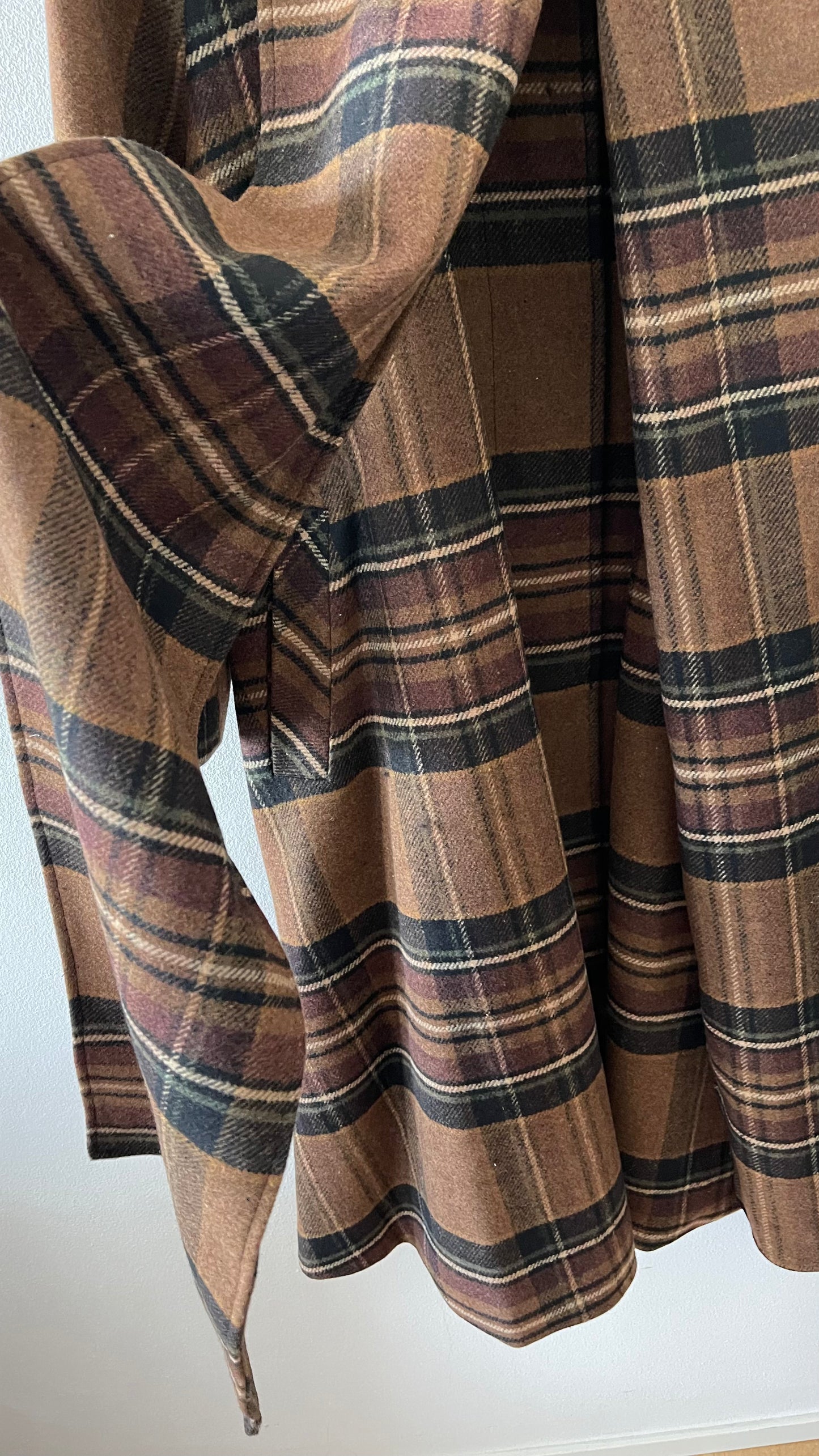 Cappotto tartan marrone ELEH