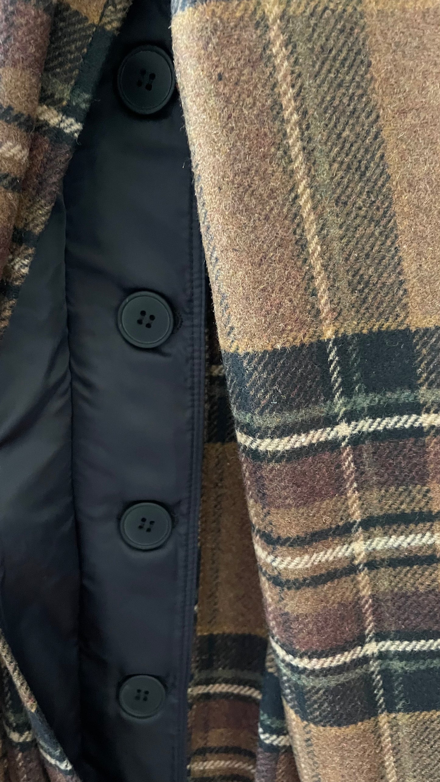 Cappotto tartan marrone ELEH