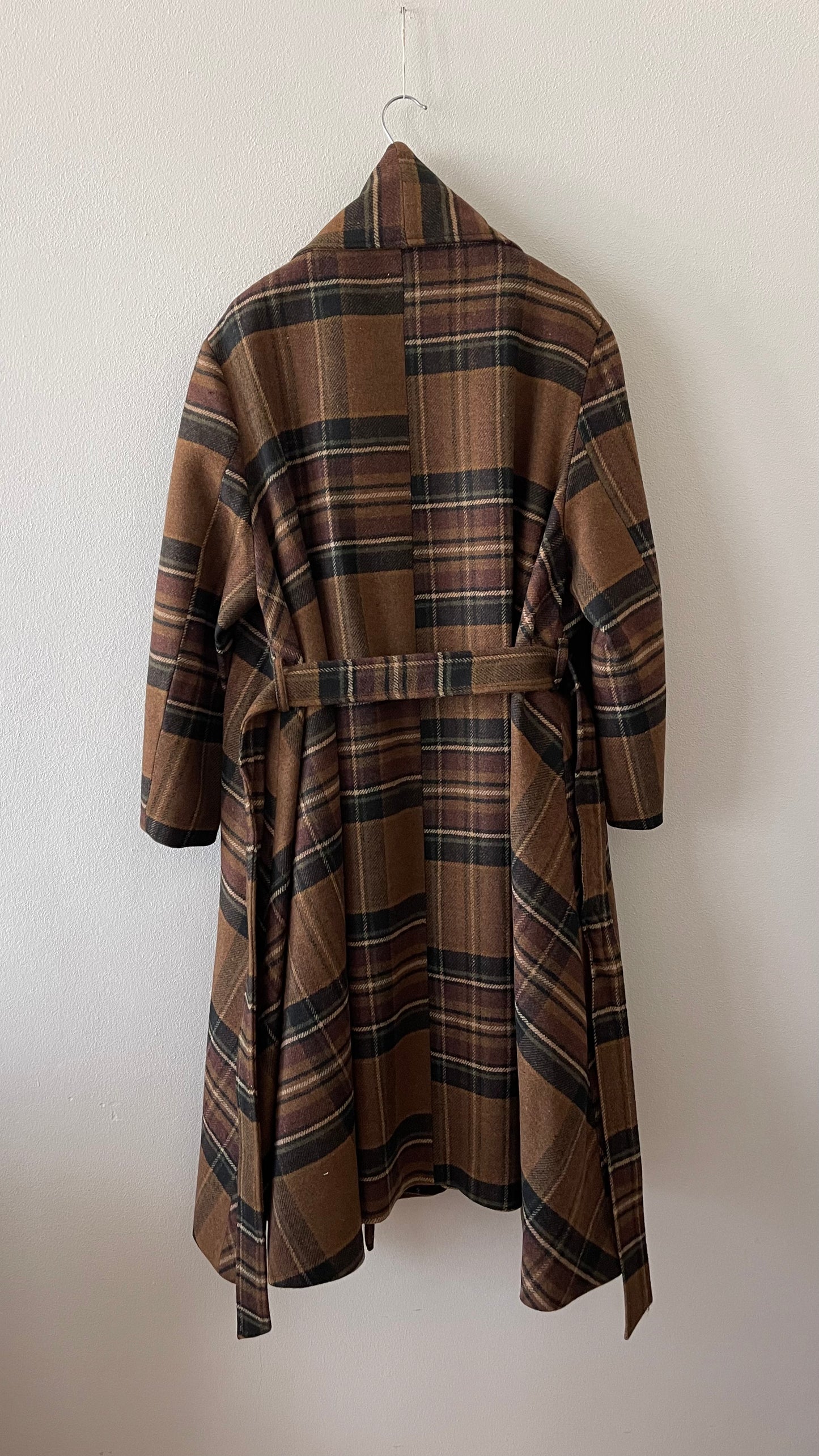 Cappotto tartan marrone ELEH