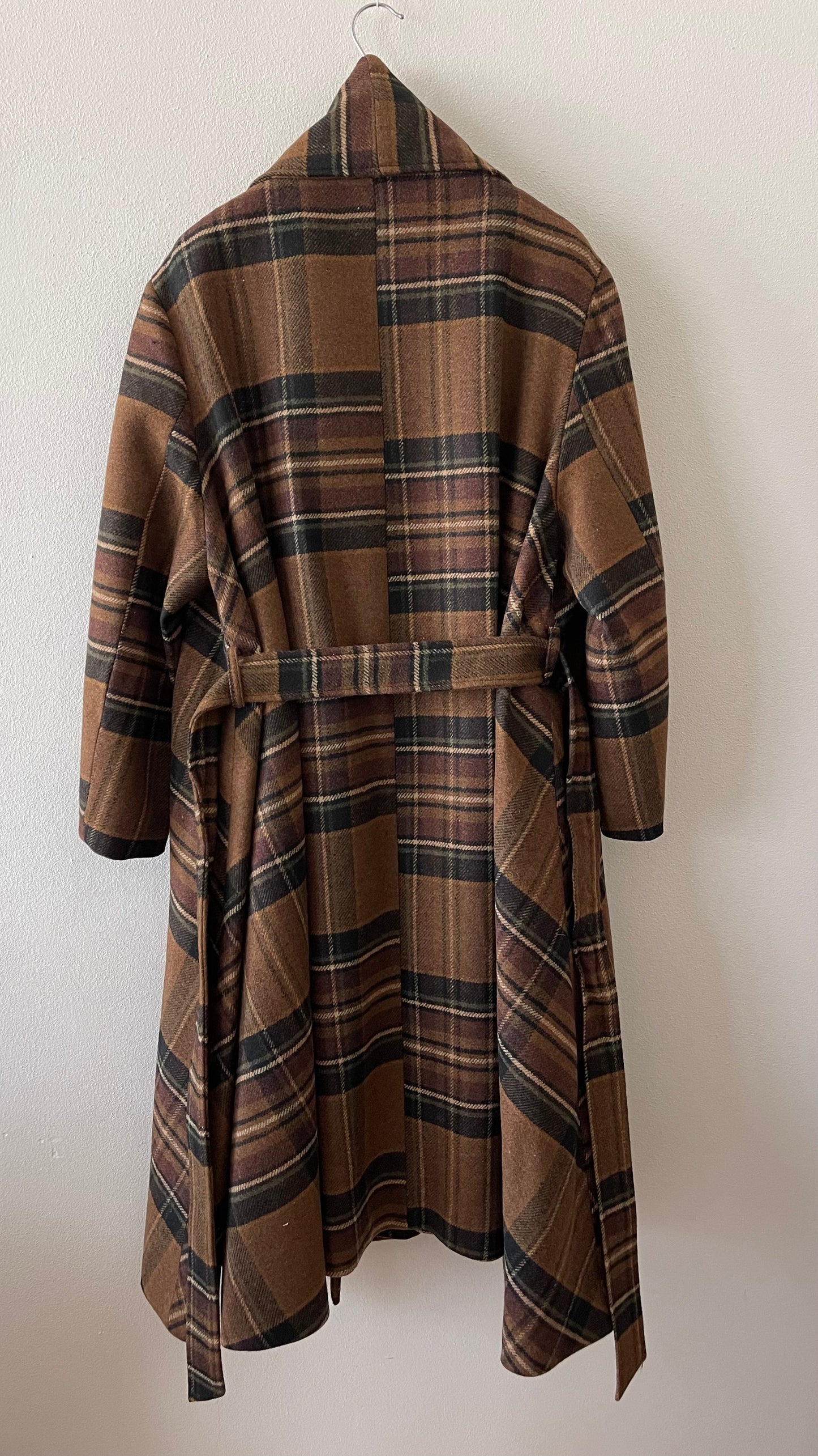 Cappotto tartan marrone ELEH