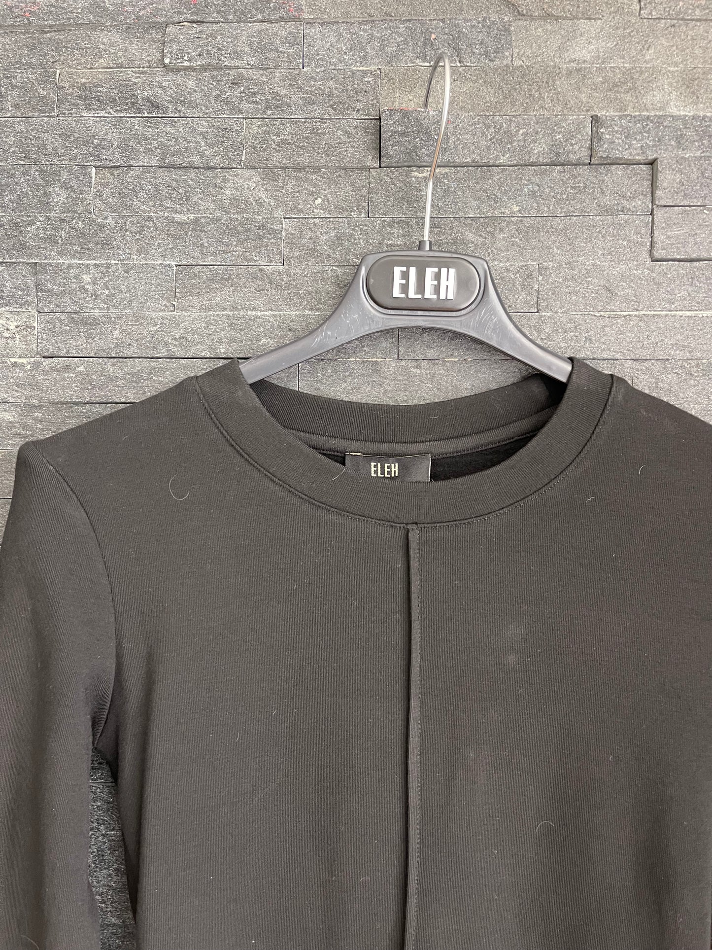 Black cotton eleh sweater