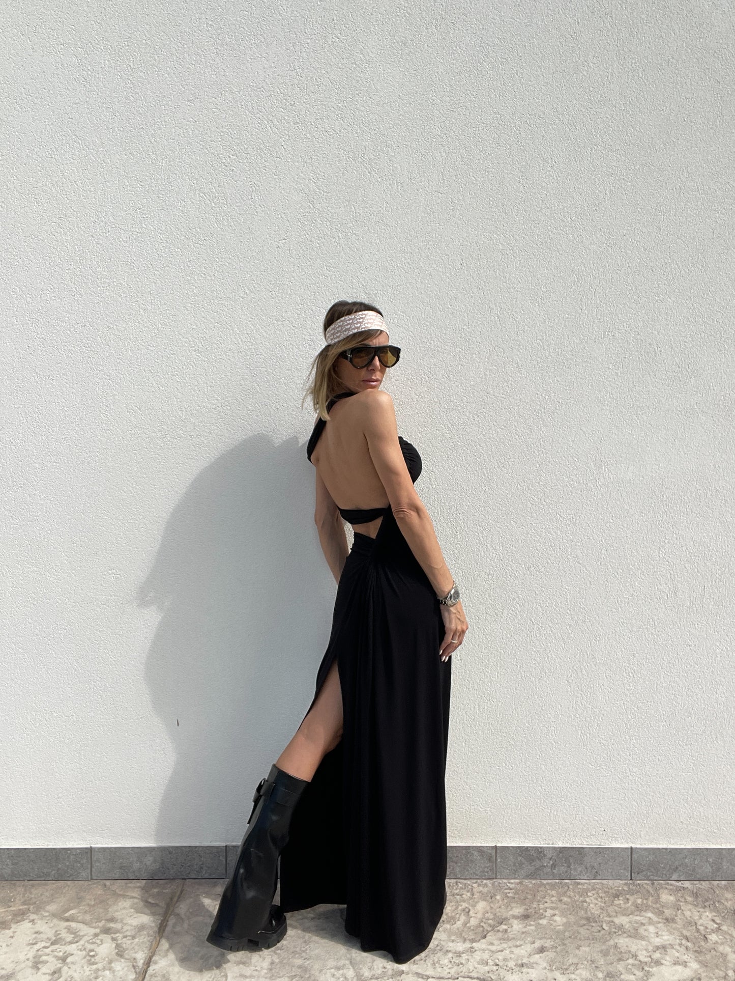Abito lycra spalline ELEH
