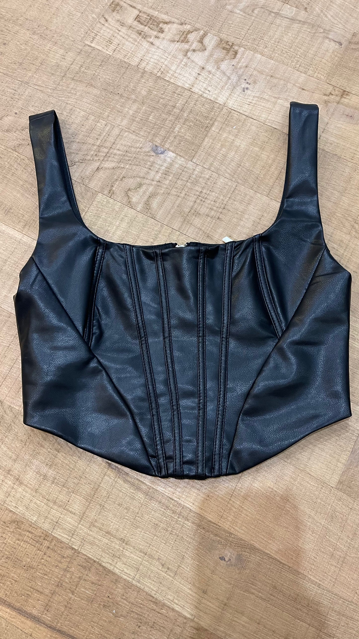 Eco-leather top