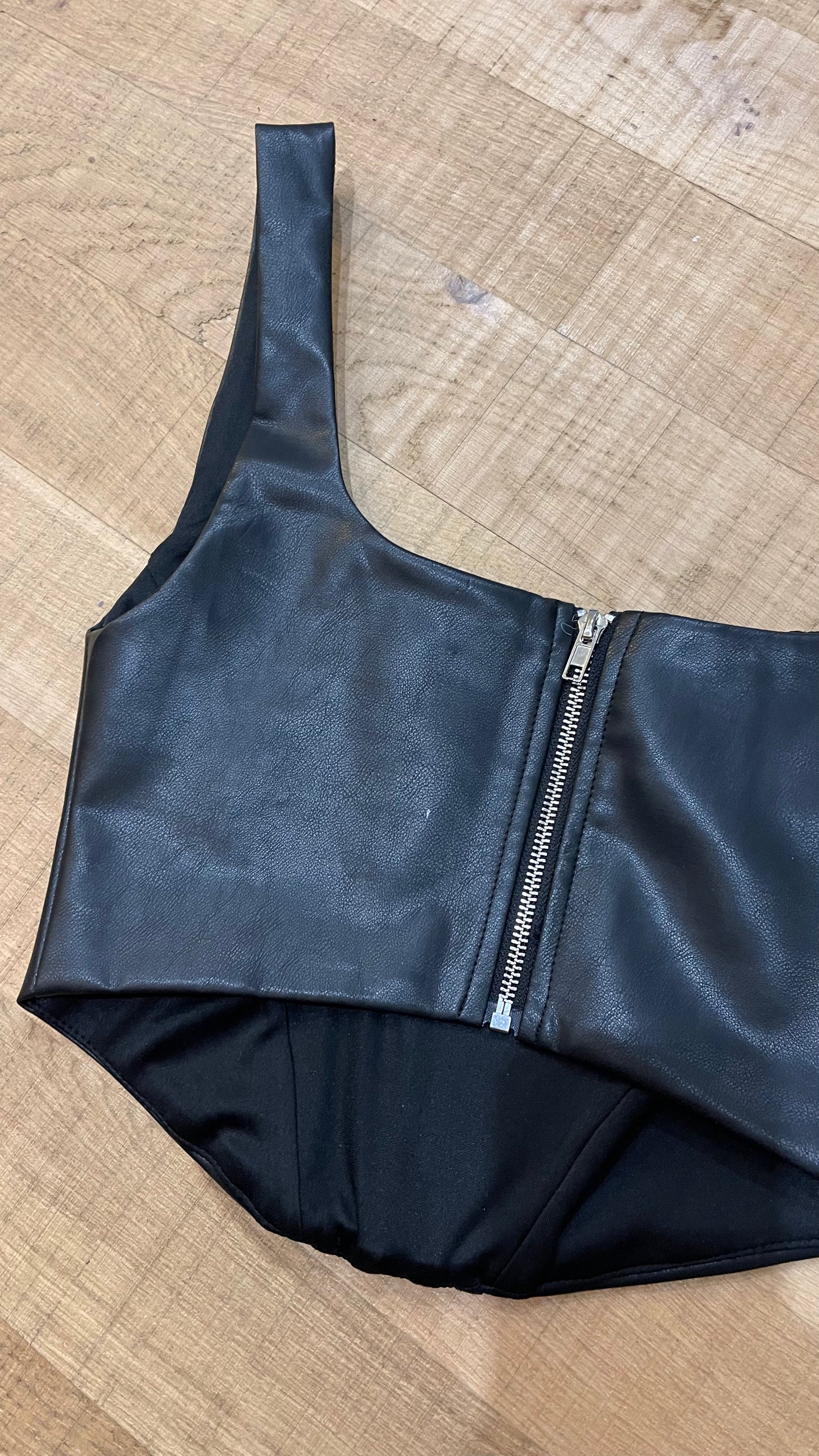 Eco-leather top