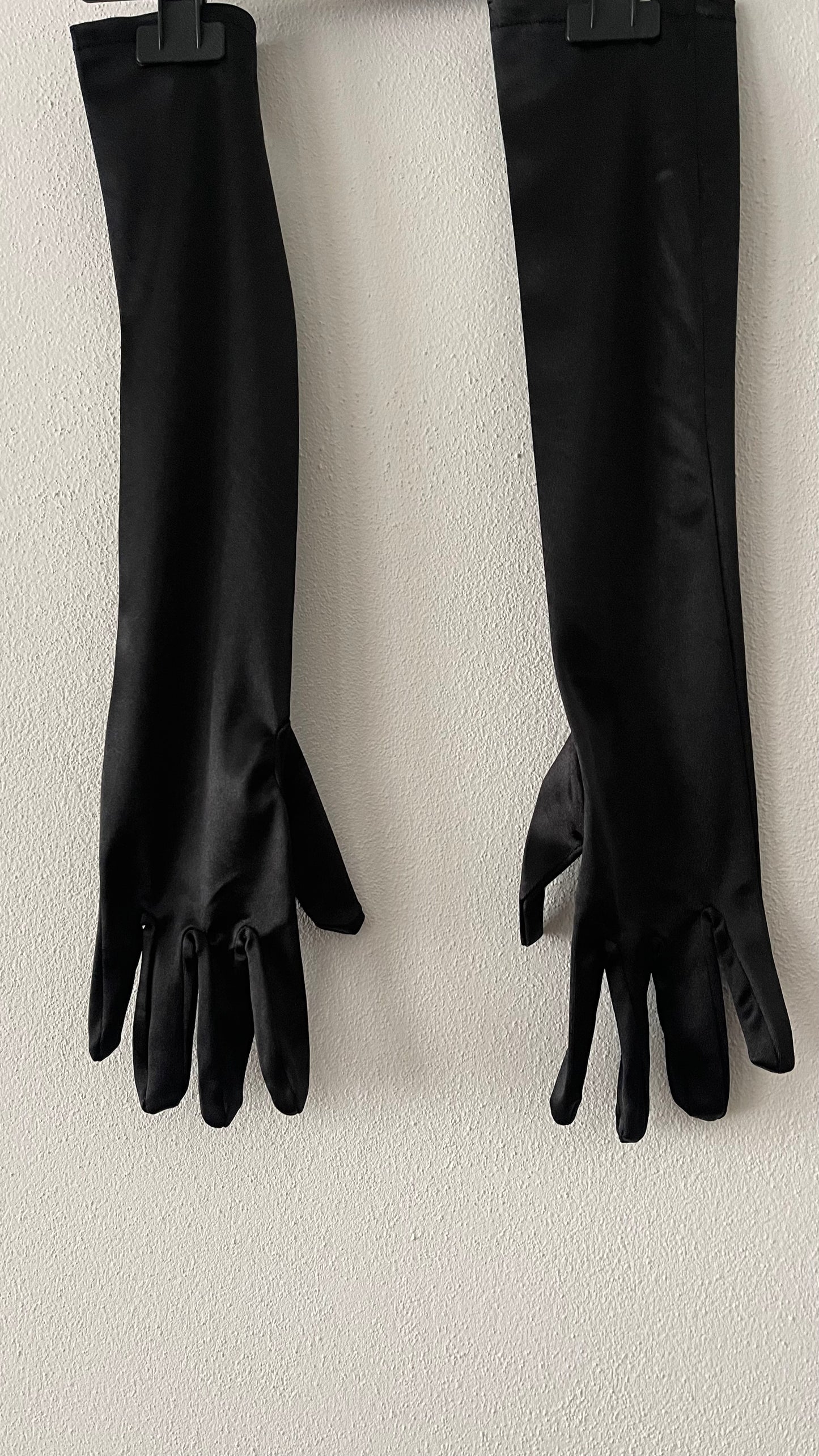 Long satin glove
