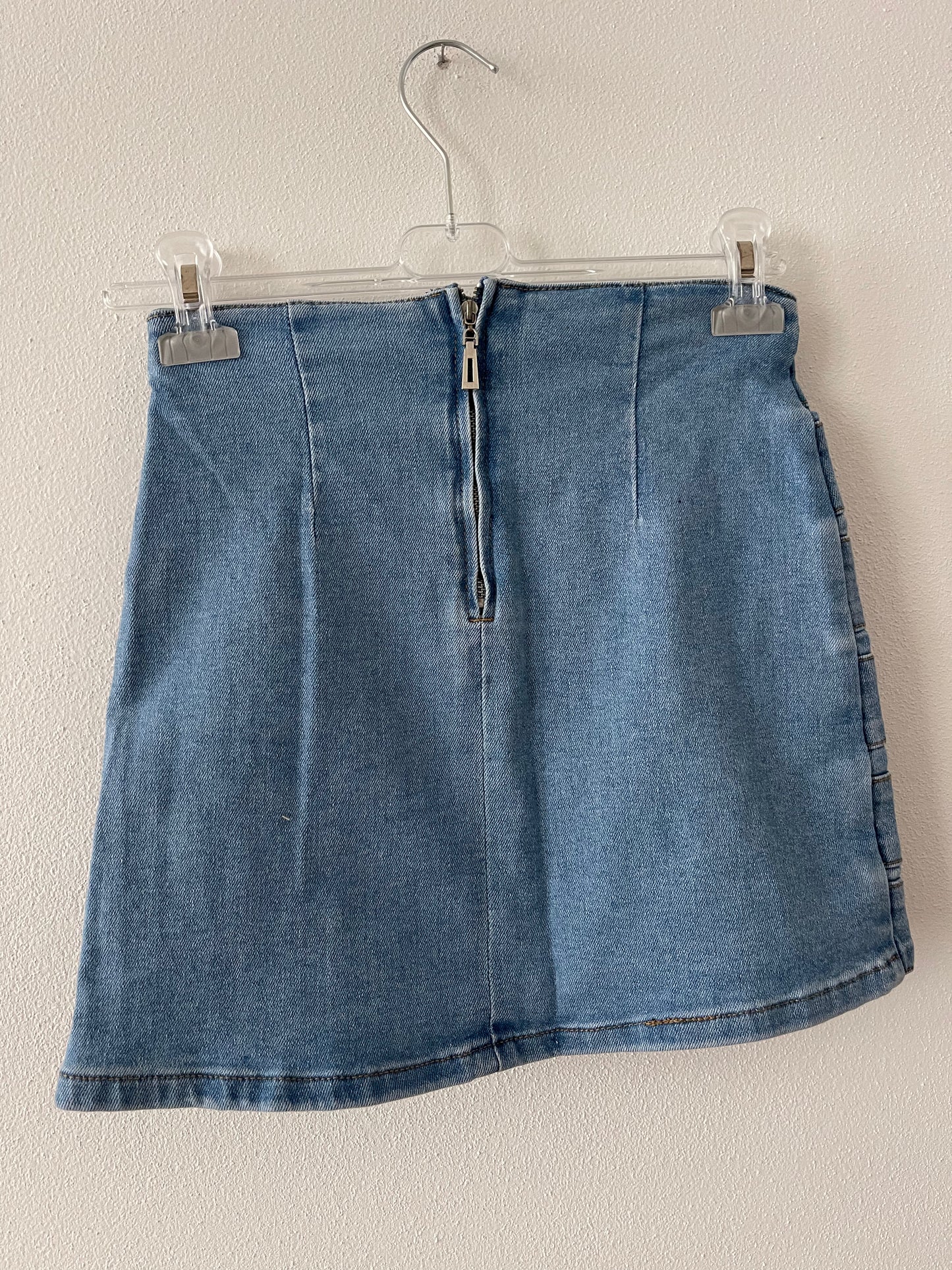 Minigonna jeans fibbie