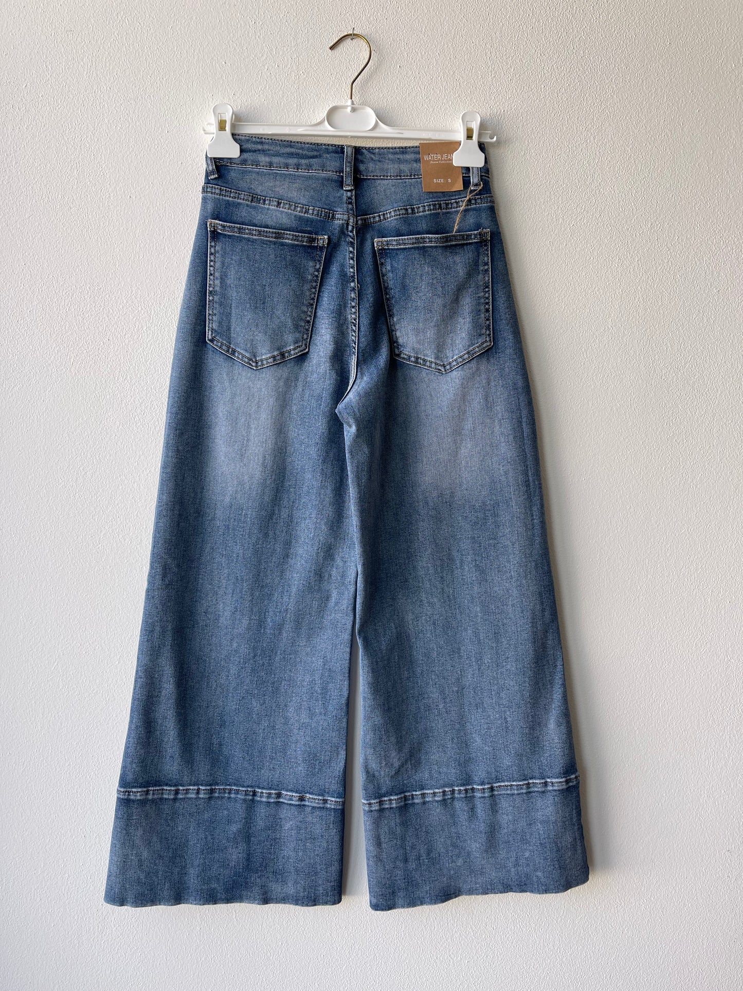 High hem flared jeans