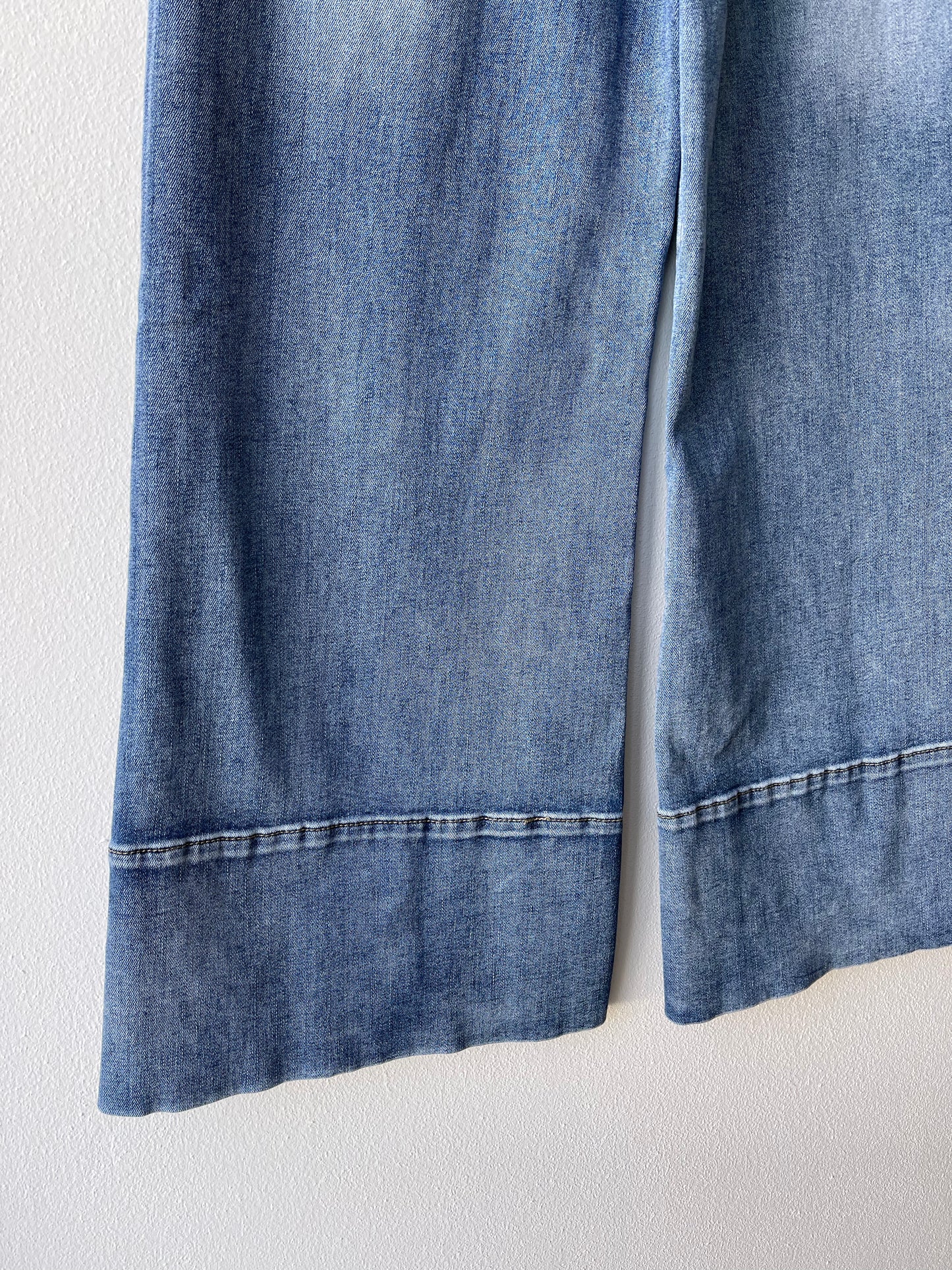 High hem flared jeans