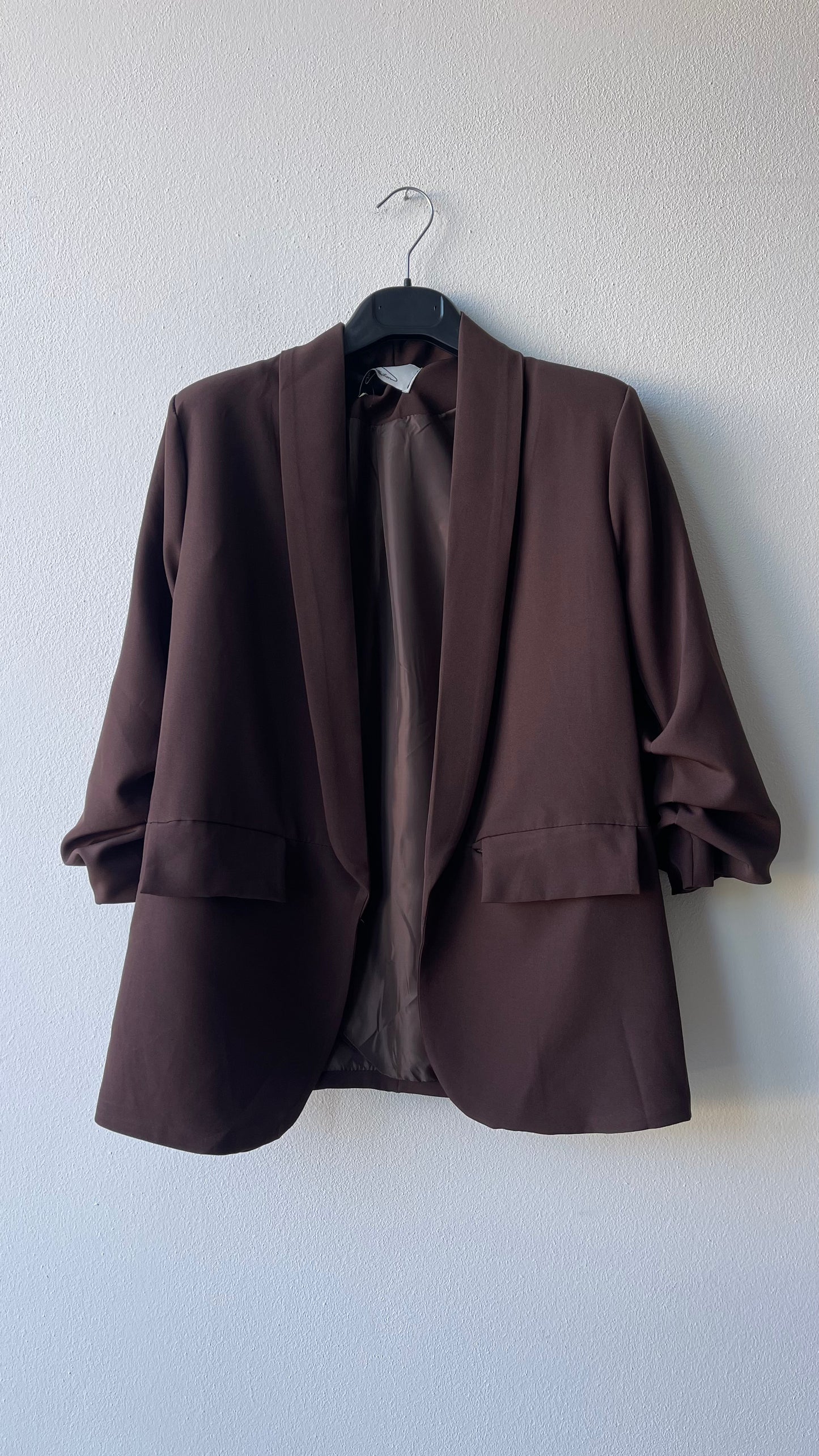 Blazer manica arricciata